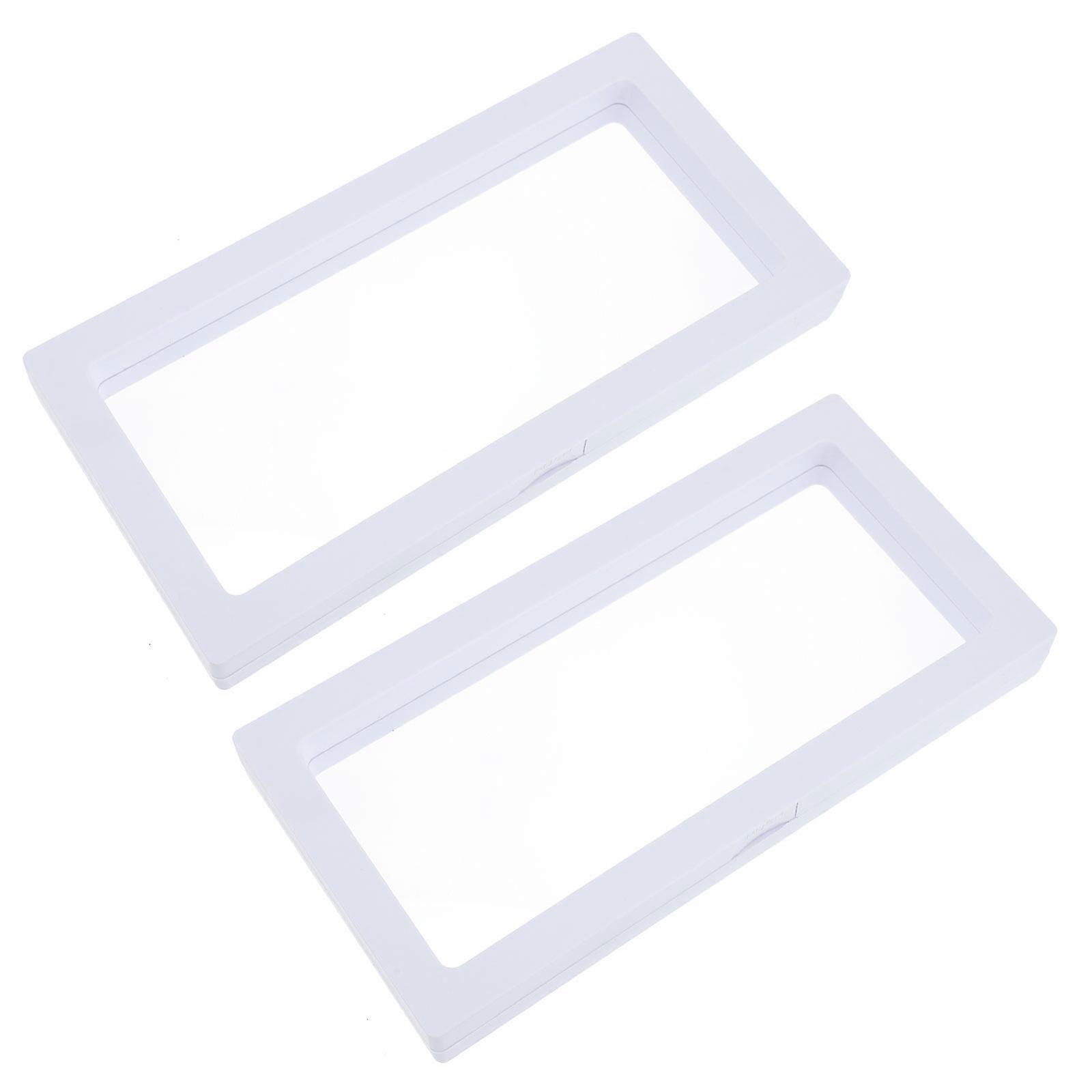 Display Cases For Jewelry Storage Home Use Simple Design White 2Pack