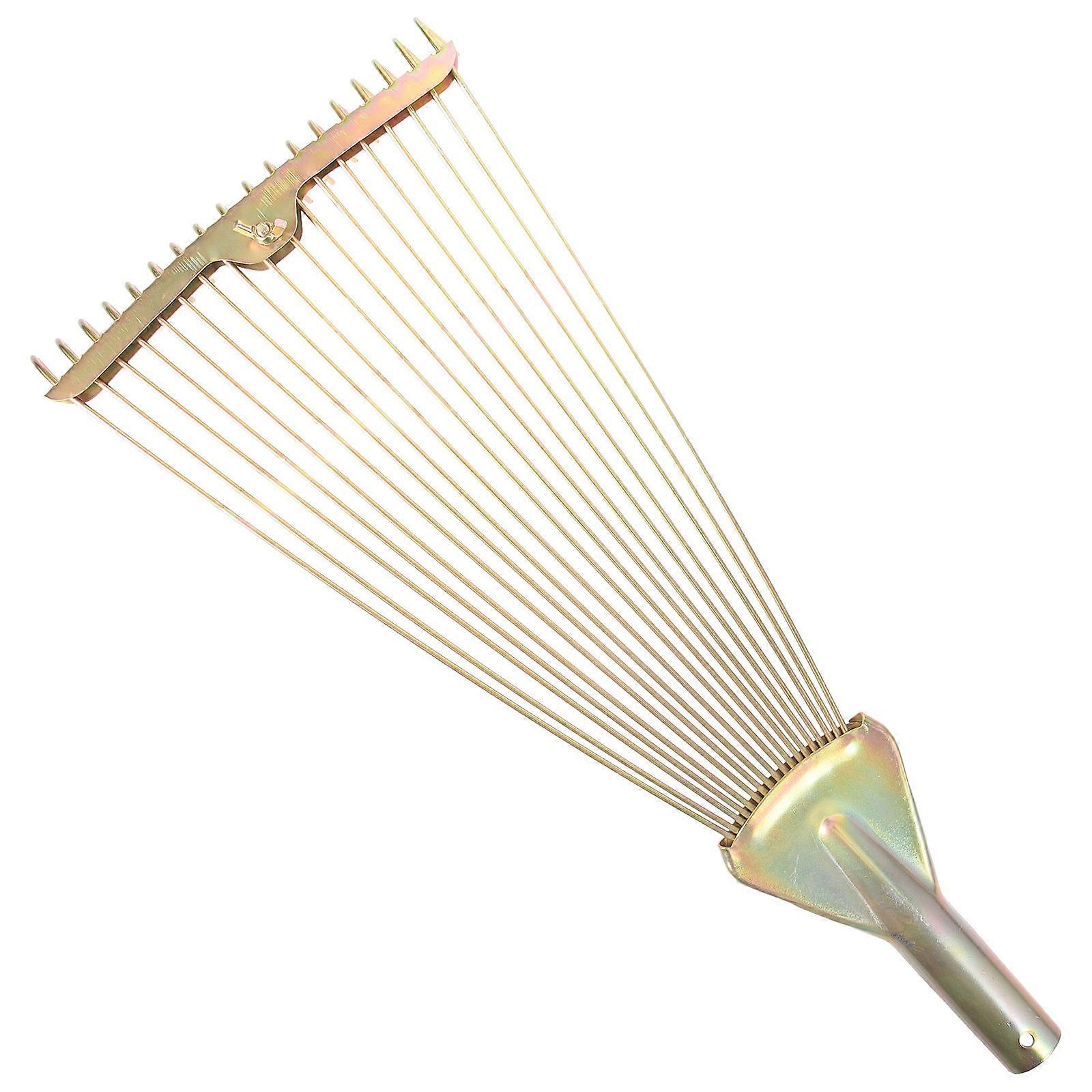 Rake For Leaves Cleaning Metal Rake Garden Tools Collecting Debris Traditional Forging Process 1Pack