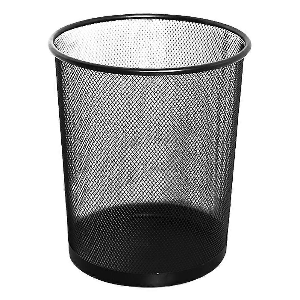 Table Waste Bins Iron Mesh Design Trash Holder Breathable And Sturdy Construction Garbage Can For Office Rubbish Home Trash Can 1Set