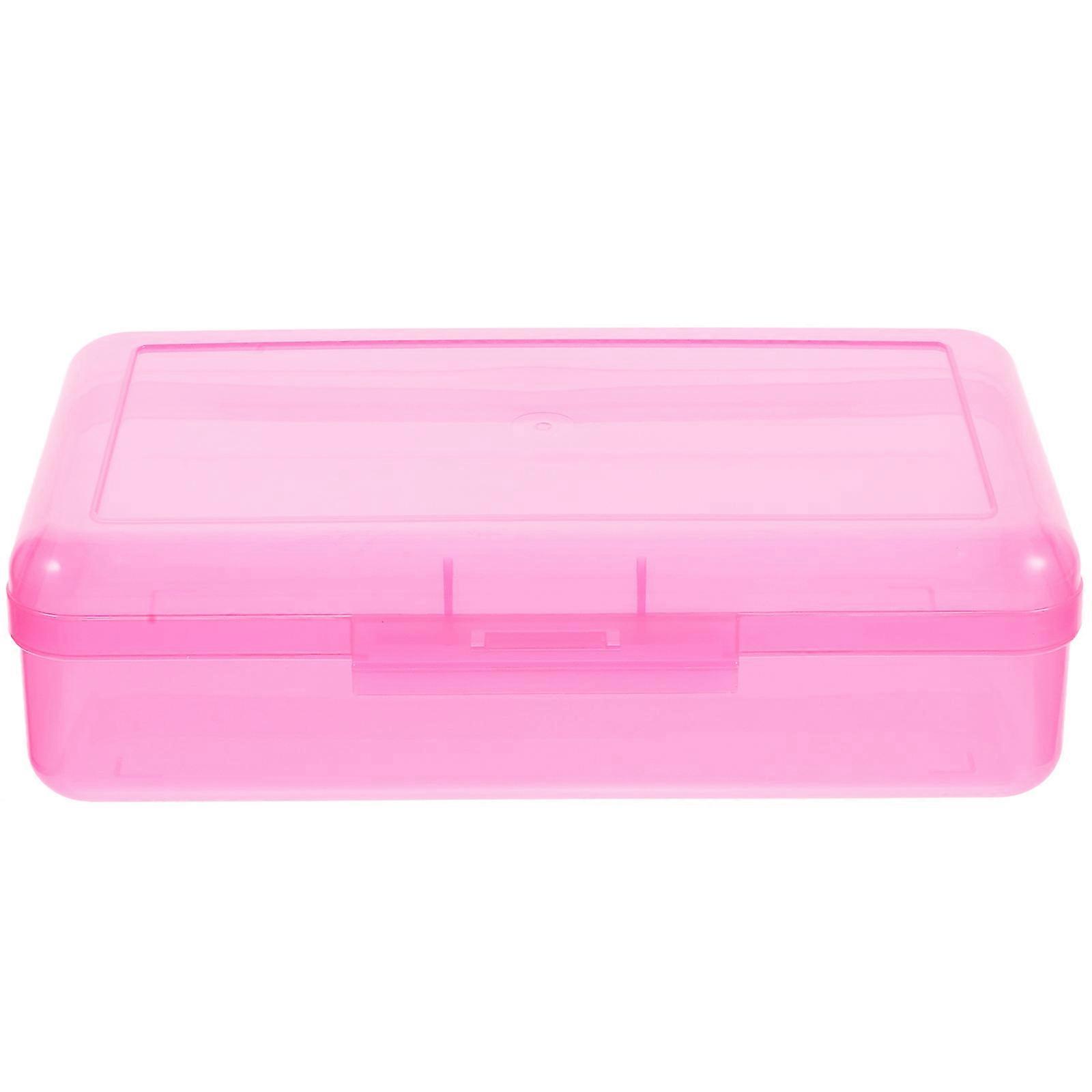 Artist Pencil Case Large Capacity Plastic Pen Storage Case Simple Design For School Use 1Pcs