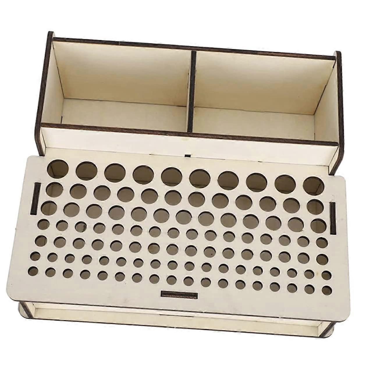 103 Holes Leather Tool Holder Adjustable Storage for Leather Craft Tools and Brushes for DIY and Professional Use Classic Design