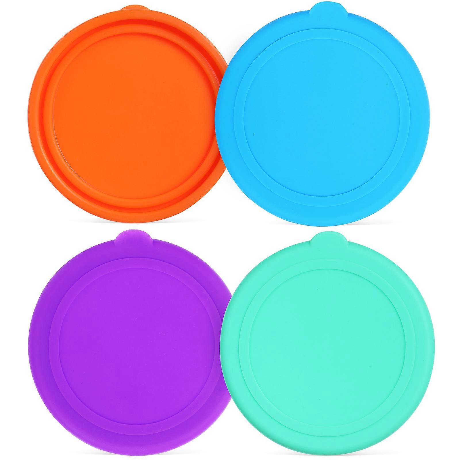 Silicone Lids For Bowl Reusable Can Covers 4Pcs Home Users