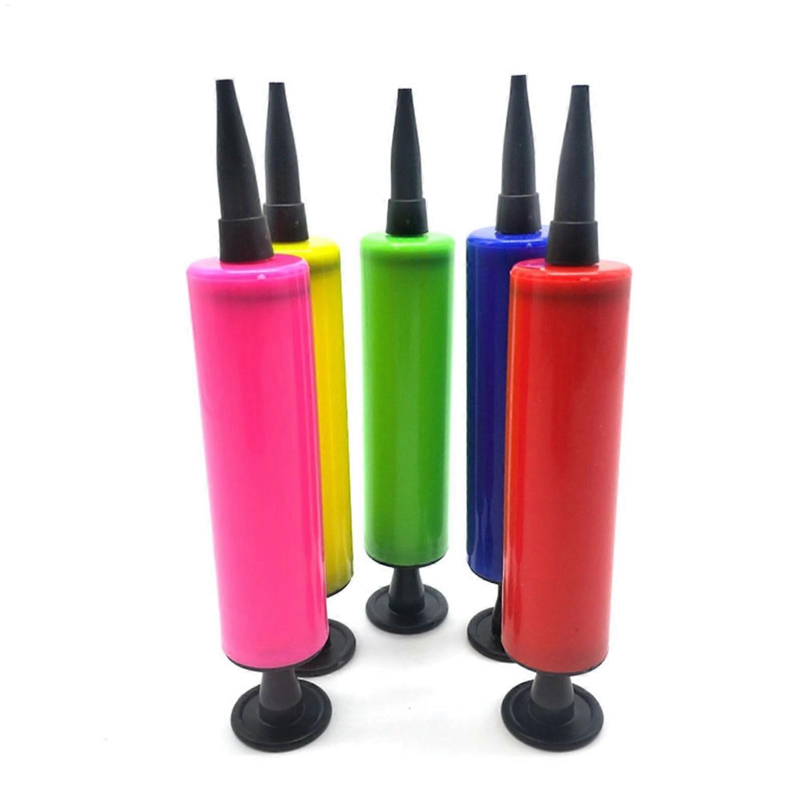 Balloon Pump Manual Inflatable Tool 17x3 cm Lightweight with Smooth Handle for Pool and Party Garlands Random Color