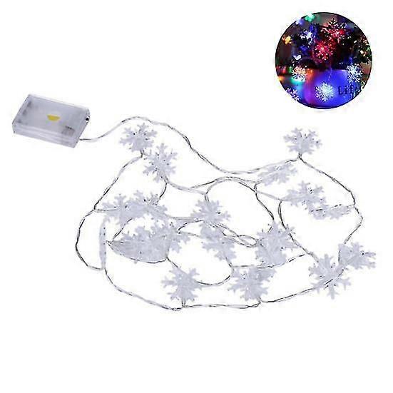 Decorative Lamp Snowflake Shape Multi-purpose 3 Colors Good LED Decorative String Lamp for Living Room