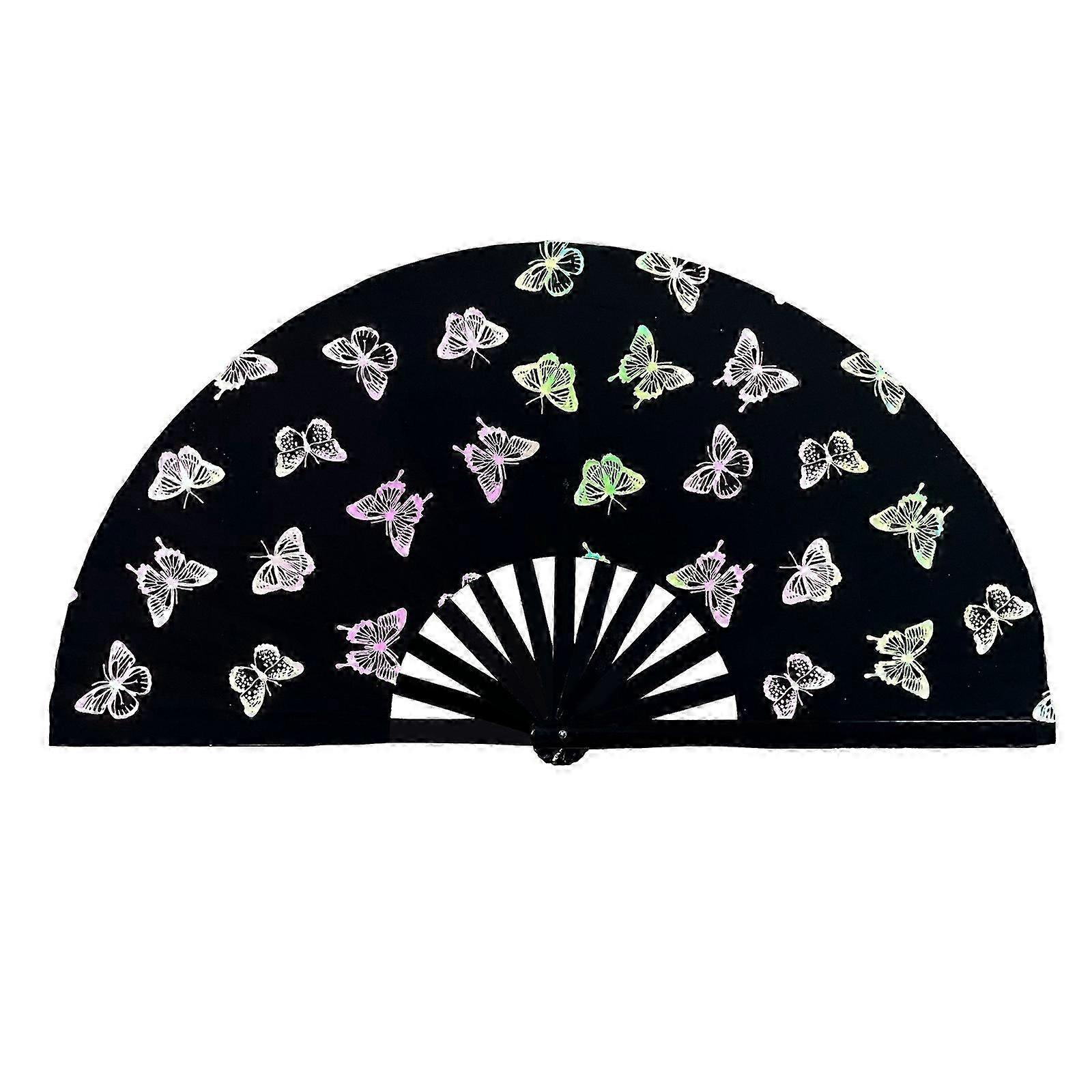 Add Some Coolness to Your Performances with This Reflective Kung Fu Fan for Indoor Outdoor Traveling Camping Hiking