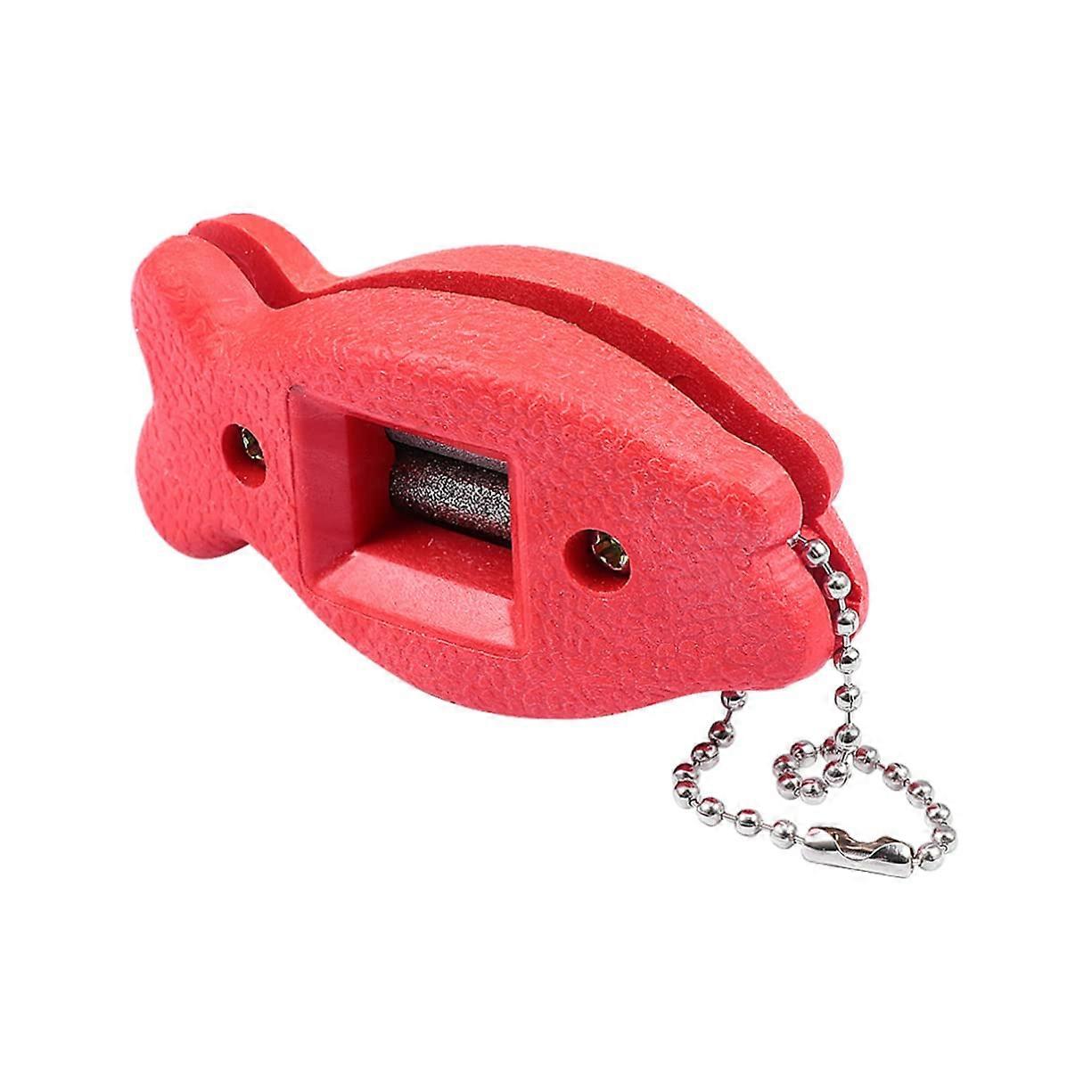 Shoe sharpener with double adjustable skate maintenance tool for ice hockey figure and goalie hockey shoes portable with practical carrying bag to red