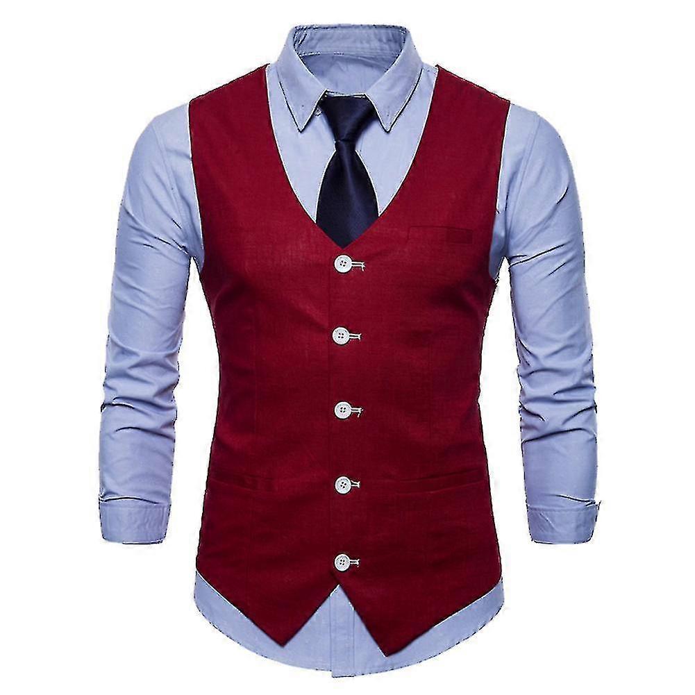 Men's Casual Suit Vest for All Seasons Available in 9 Colors Suitable for Various Attire Options