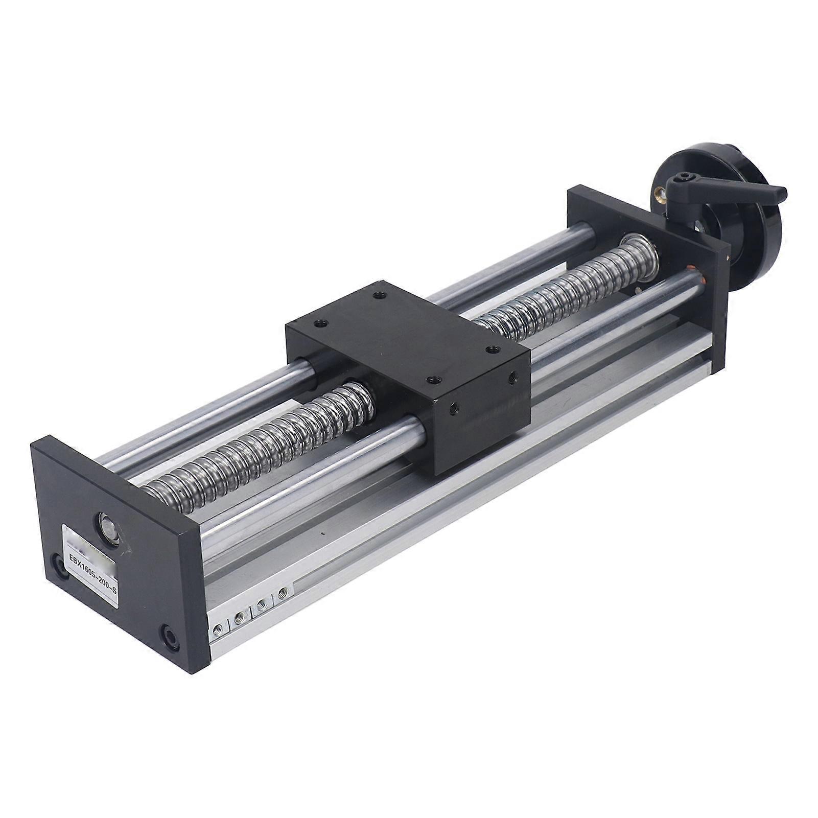 Linear Stage Actuator 200mm Stroke Manual Ballscrew Linear Rail Guide Slide Stage with Handwheel 