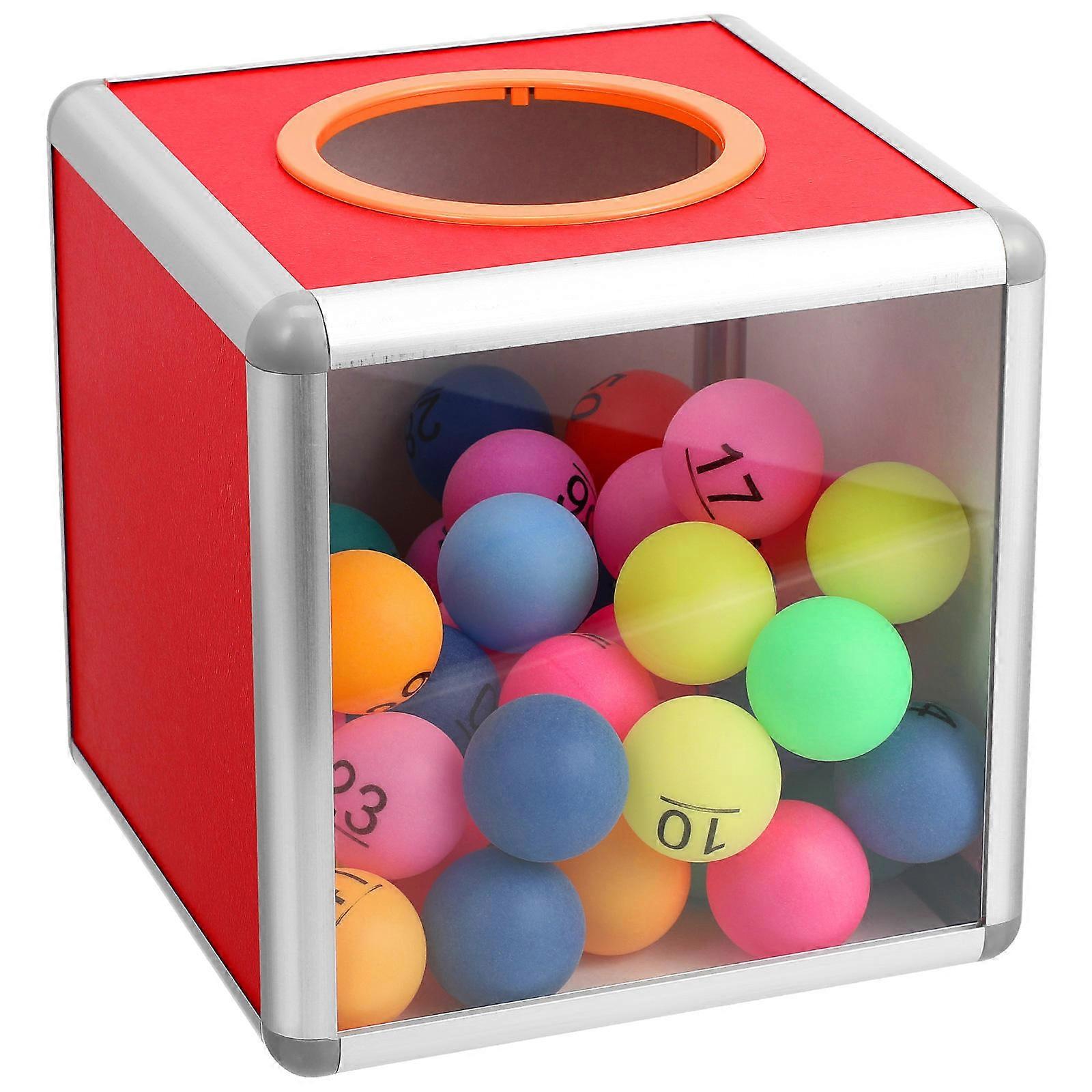 Box Square Raffle Ball Game Box Multifunctional Storage Ticket Box Card Draw Box For Business Annual Meeting Fundraising Supplies 20x20x20cm