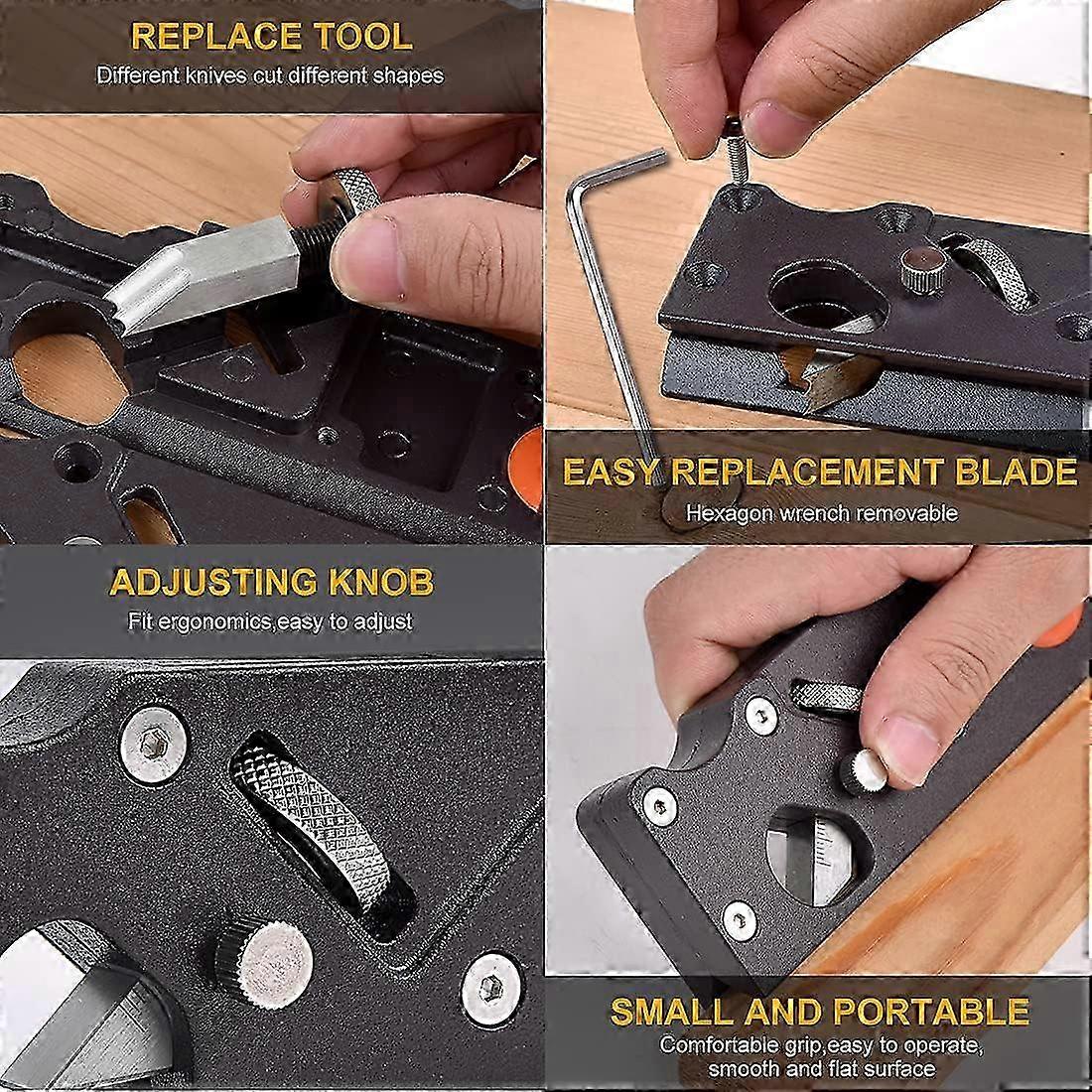 Woodworking Angle Planer, Manual Planer for Woodworking, Chamfering and Cutting Tool for Wood