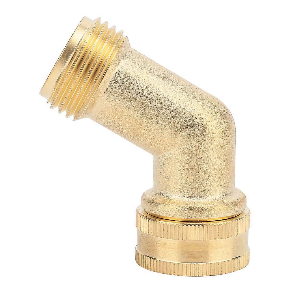 3/4" Brass Elbow Ball Valve Hose Connector Adapter with Gasket for Garden