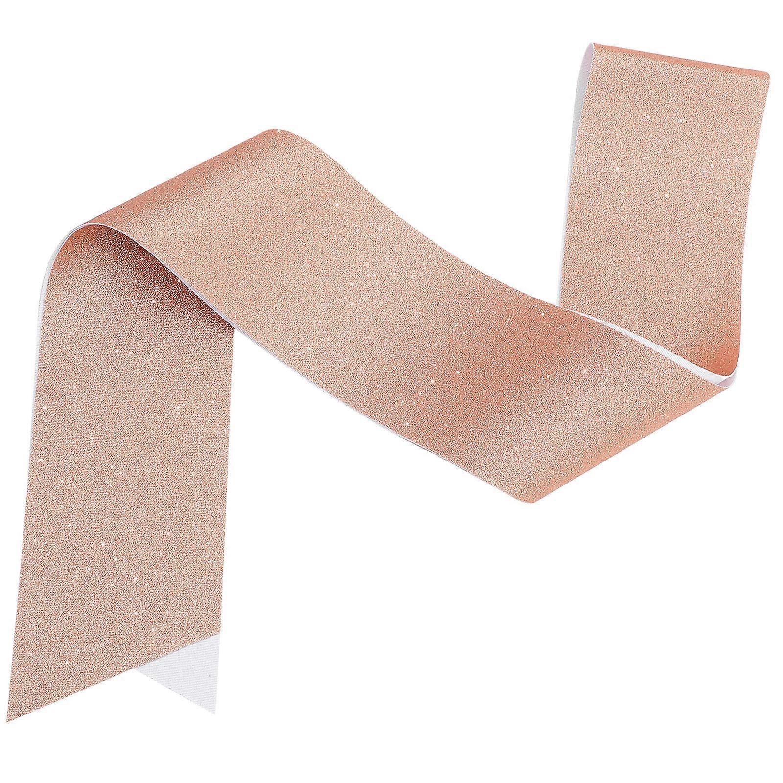 Rose Gold Blank Glitter Sash Diy Sash Accessories for Wedding Prom 1Set