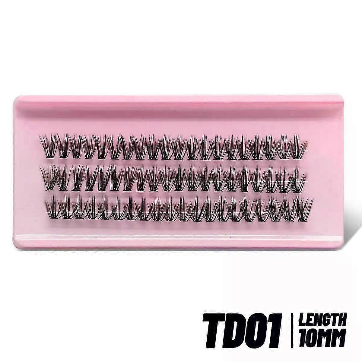 Fluffy épais bricolage cils Cluster D/DD Curl Wispy Individual Lashes Mix Extensions