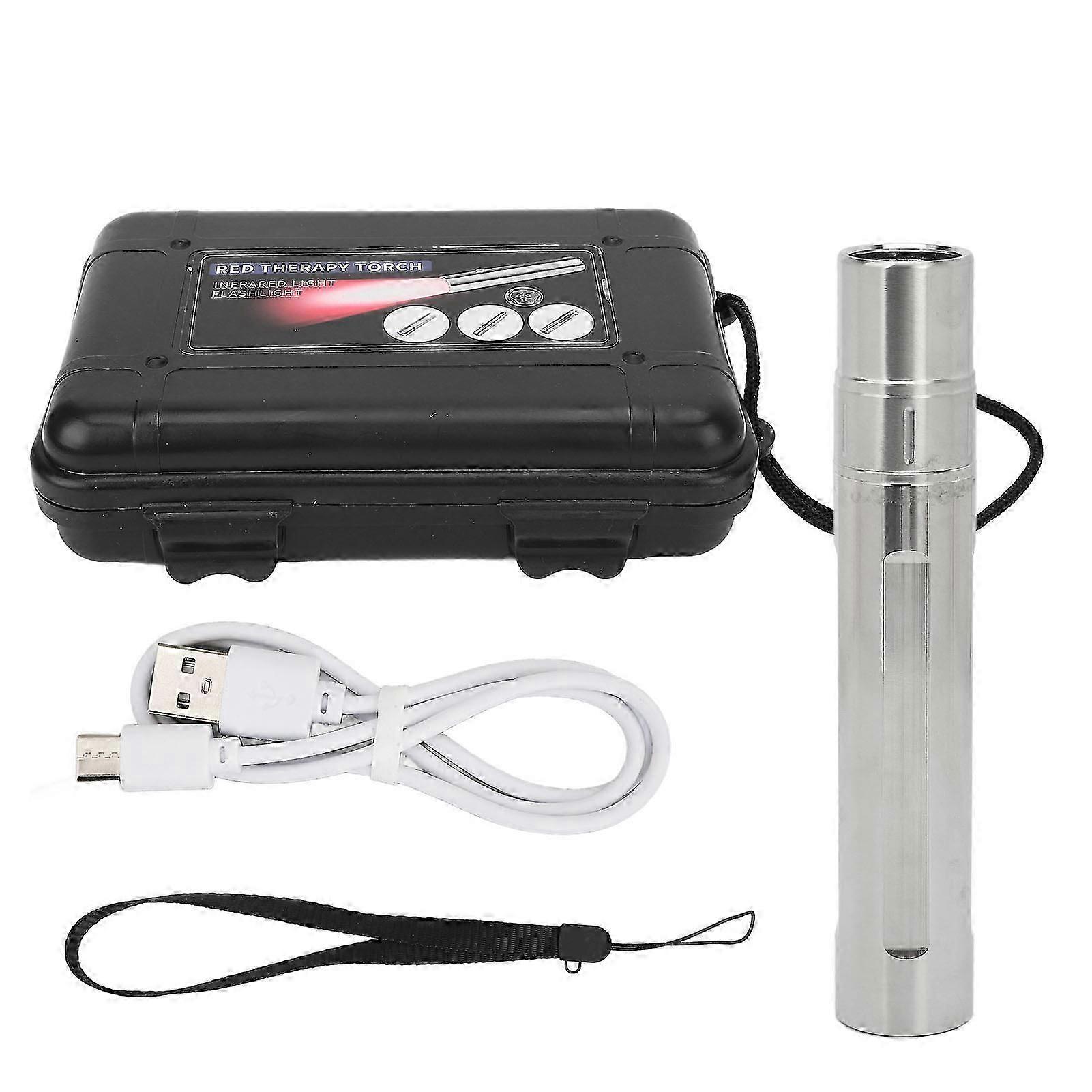 Professional Red LED Therapy Torch - 630nm, 660nm, 850nm for Wound Healing and Joint Pain Relief