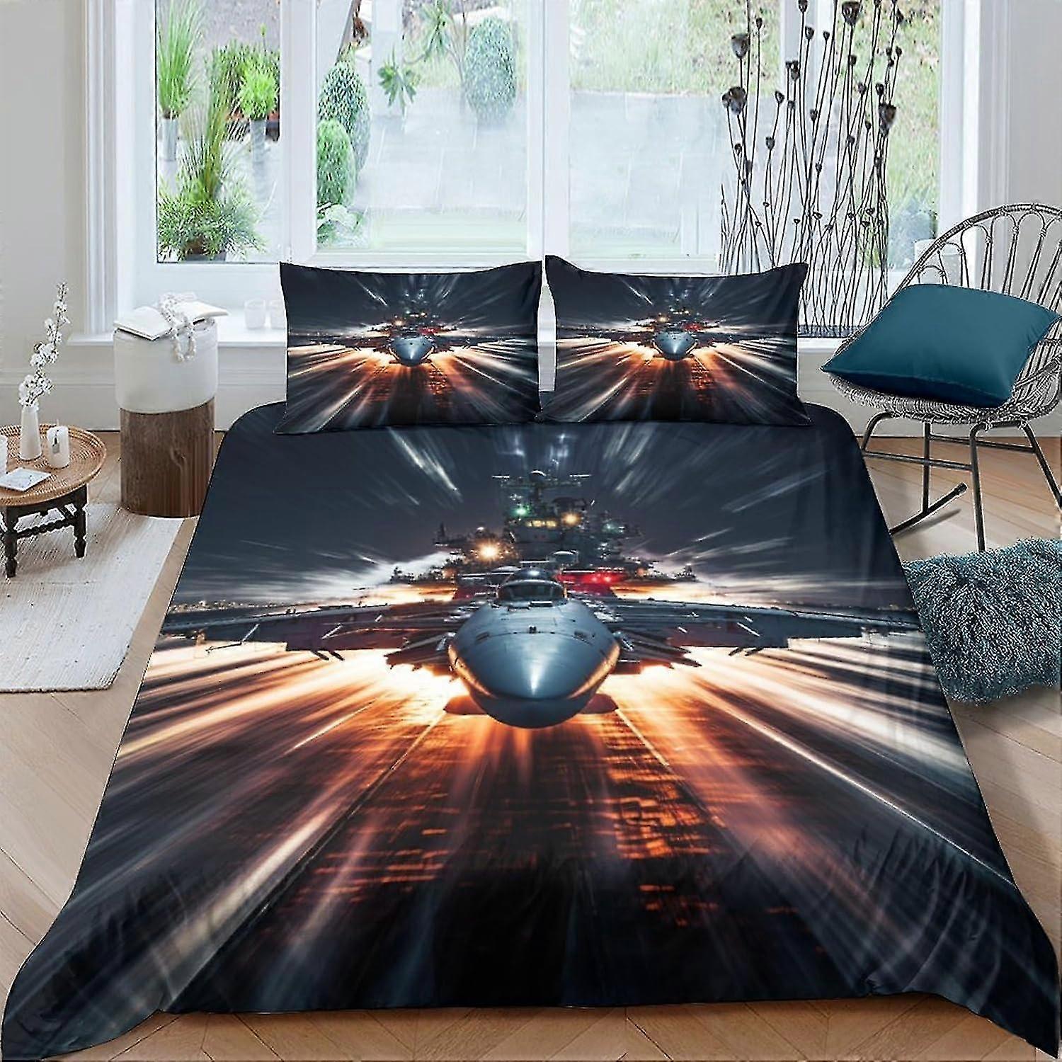 Capas de edredão multicoloridas Conjunto de 3 peças Capa de edredão de luxo macia com fecho de correr Conjunto de roupa de cama de fácil cuidado com fronhas