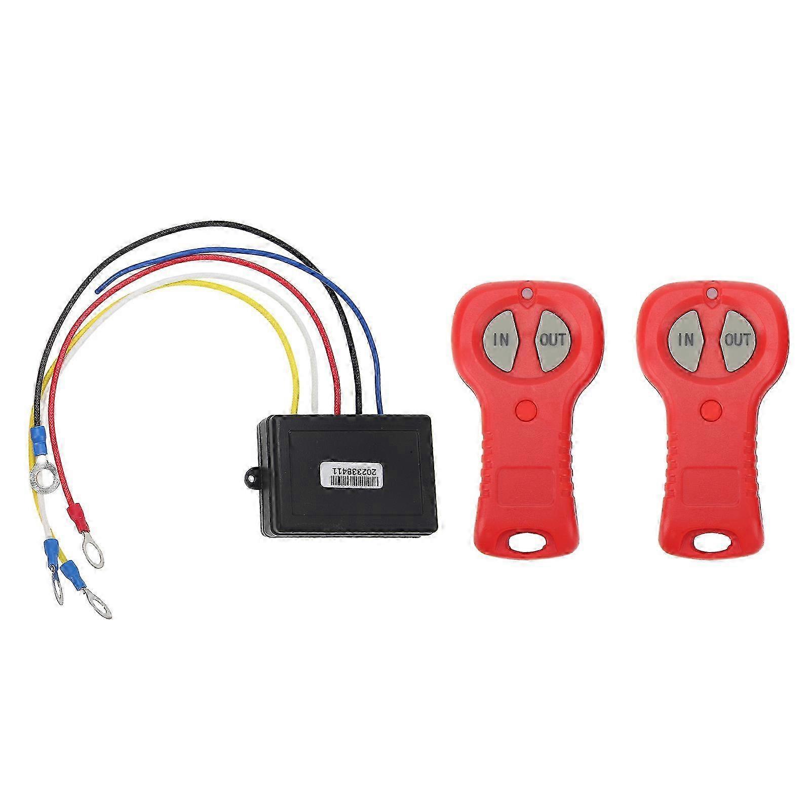 Wireless Winch Remote Control Kit DC12V 24V Efficient Fast Response High Security for Trucks and ATVs
