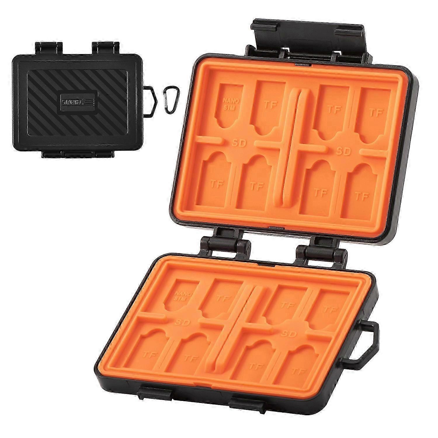 Drone Camera Remote Memory Card Case with 24 Slots for SD TF Nano SIM Cards