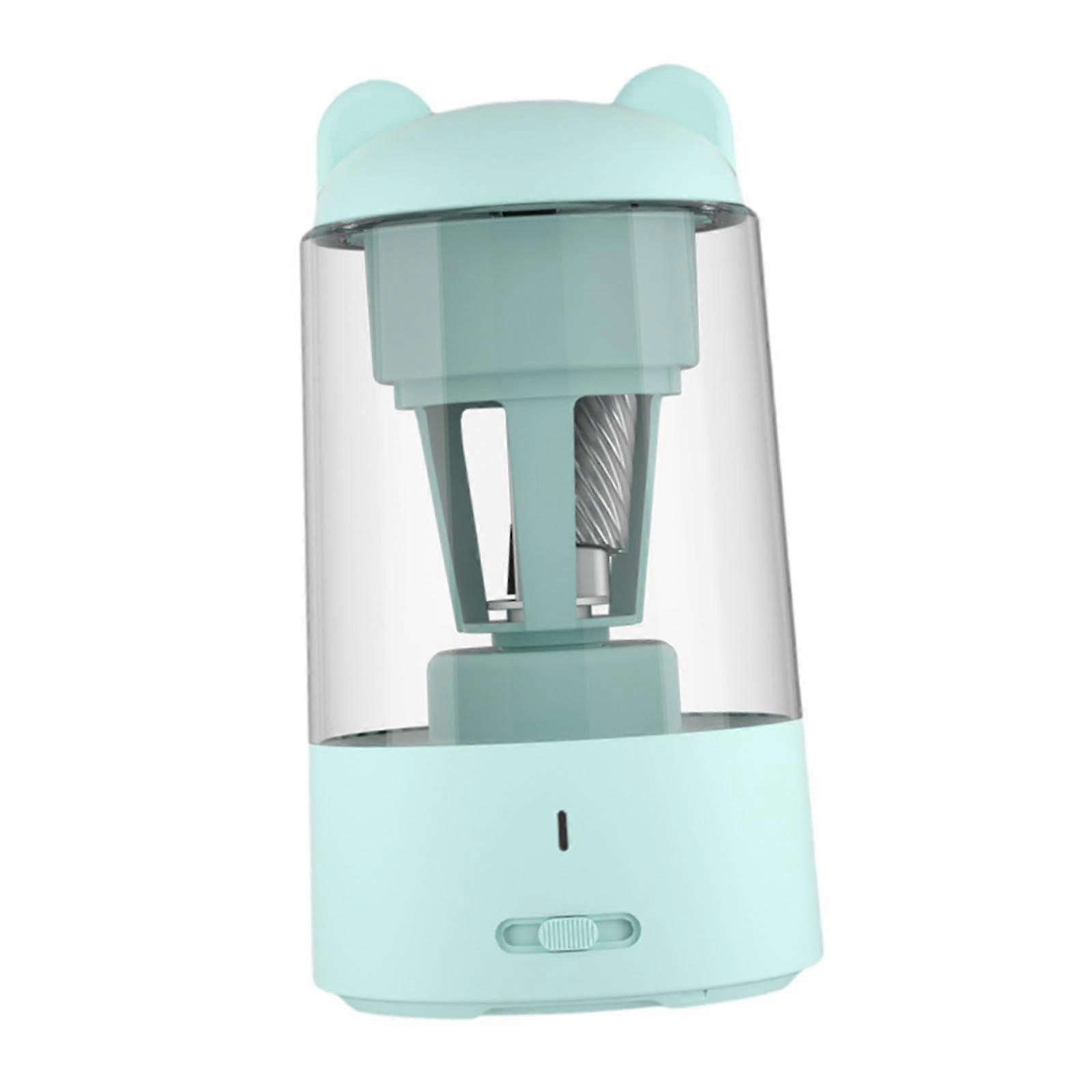 Automatic Pencil Sharpener for 6.5mm to 8mm Pencils with Waste Container, Blue for Home and Office Use