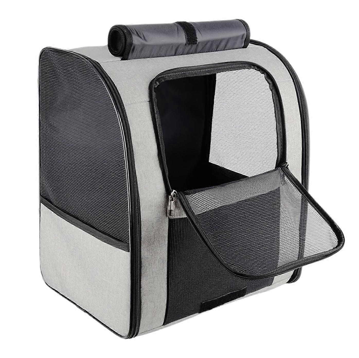 Cat Carrier Backpack with Side Pocket, Durable for Pets (Color: G)
