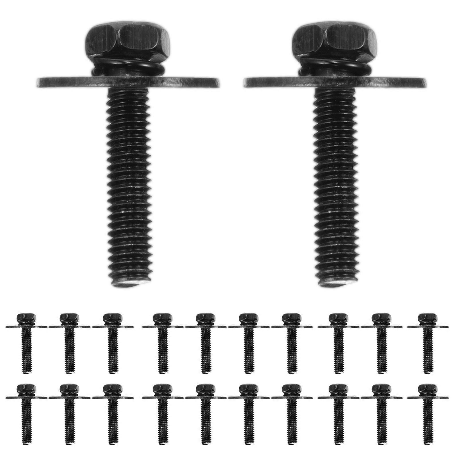 100pcs Metal Drum Screws with Washers – Durable Replacement Hardware, Compact Design for Easy Installation