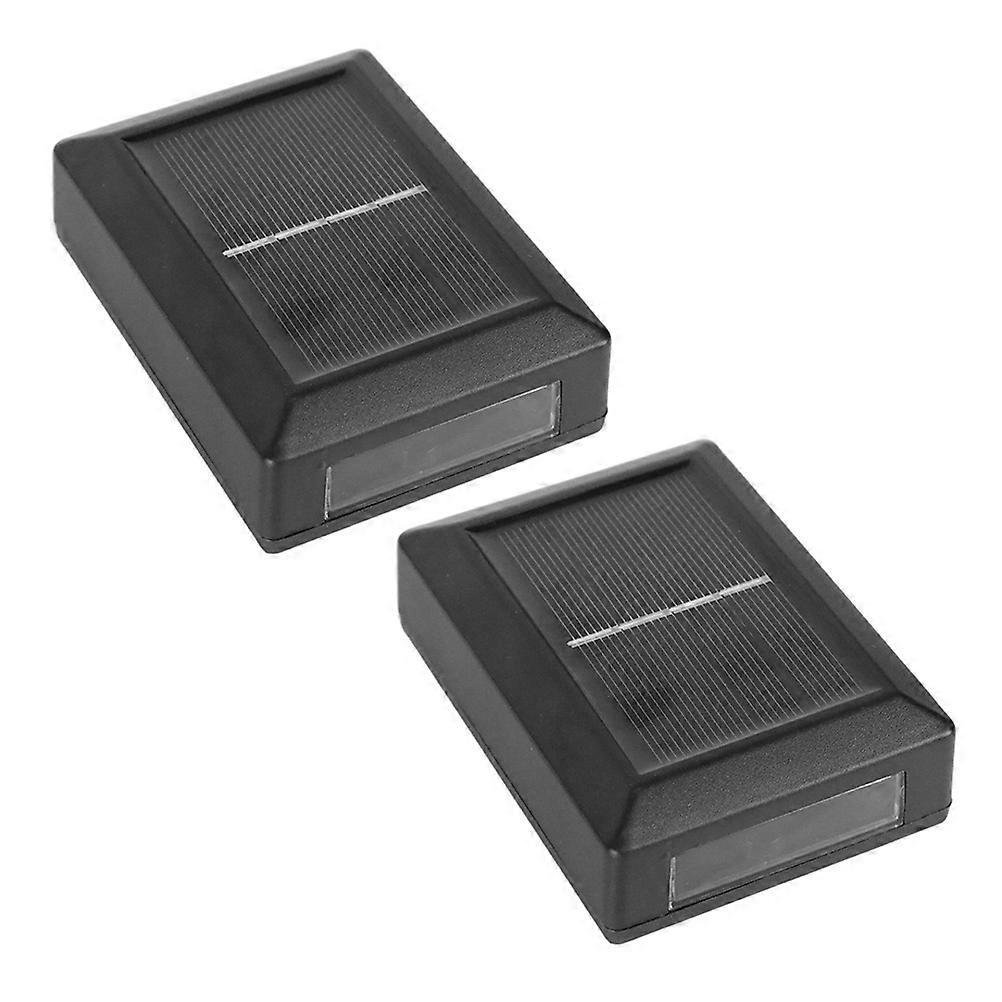 2Pcs Outdoor Solar Lights for Garden Wall, Fence & Patio – Aesthetic Landscape Lighting with Warm/Cool Light Effect
