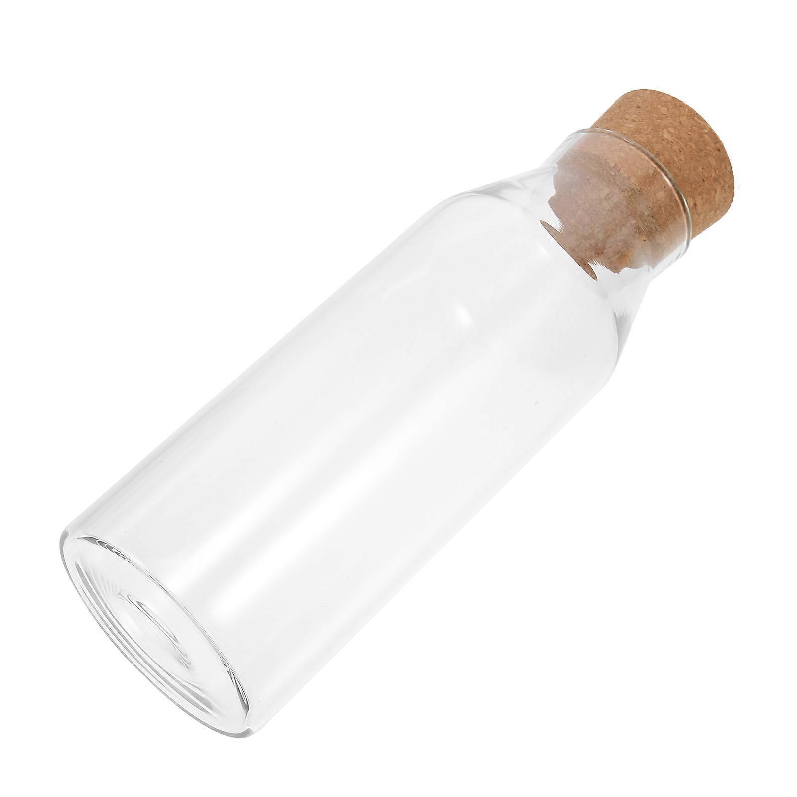 Glass Airtight Jar with Cork Lid for Storing Grains, Tea, and Candies – Food Preservation Container for Kitchen Organization and Moisture Control