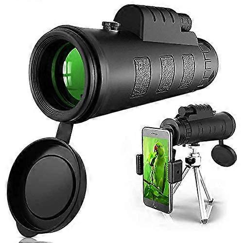 40 x 60 HD Monocular Telescope with Phone Tripod Mount for Outdoor