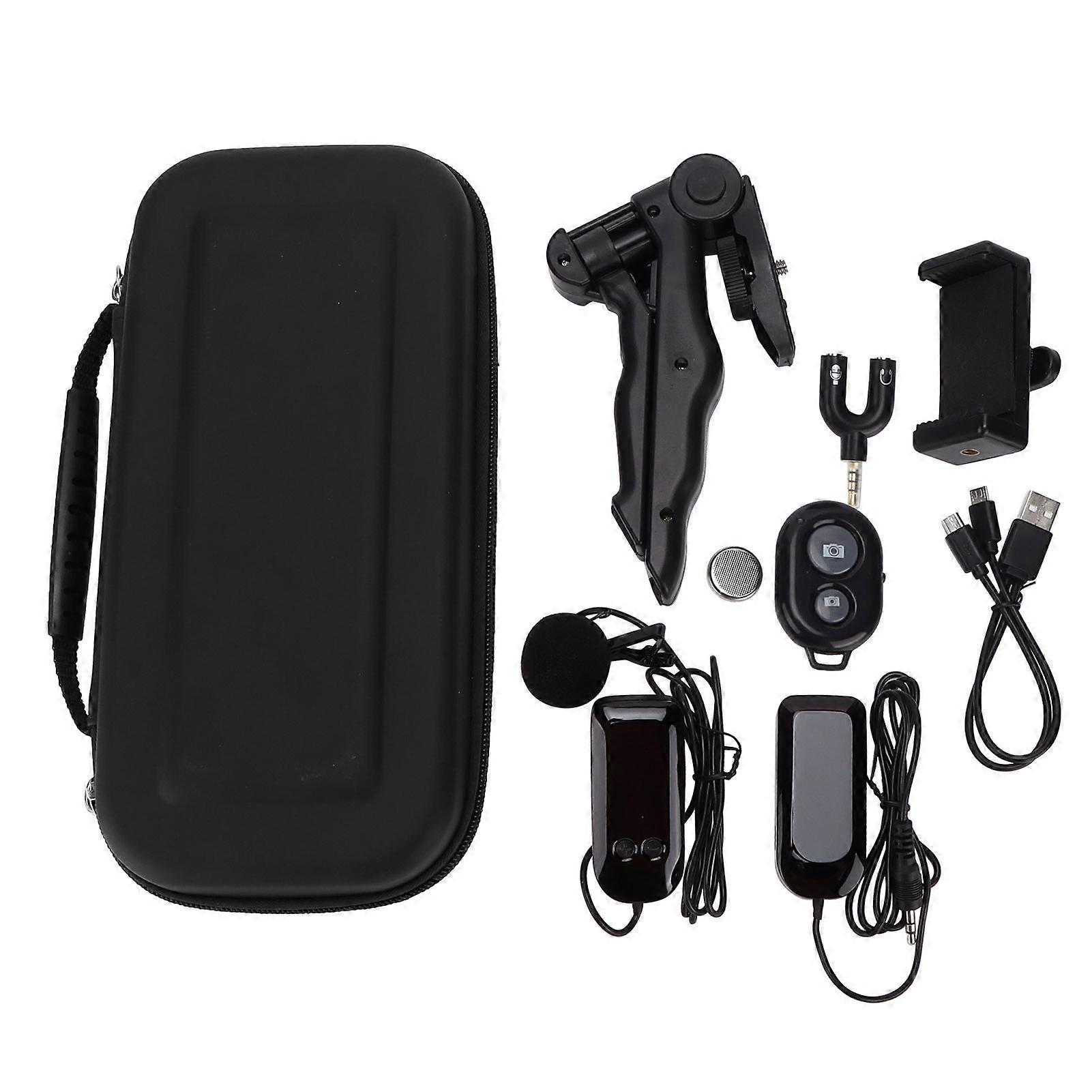 Wireless 1 for 1 2.4G Lavalier Microphone for SLR Camera Filming Phone Interviewing