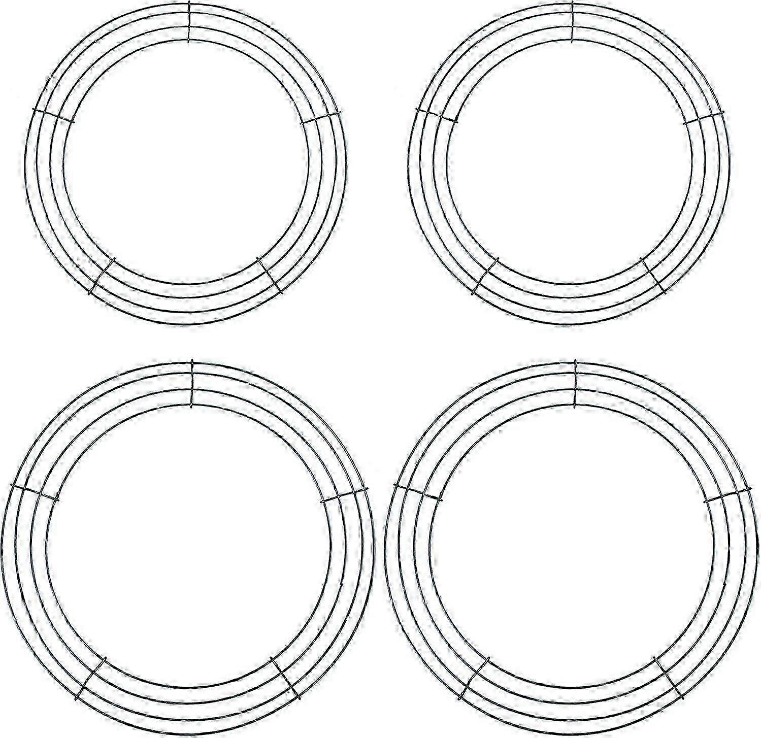 Pacote com 4 Guirlandas de Metal para Casamento e Feriados de Natal Valentines (12 polegadas, 14 polegadas) hwy