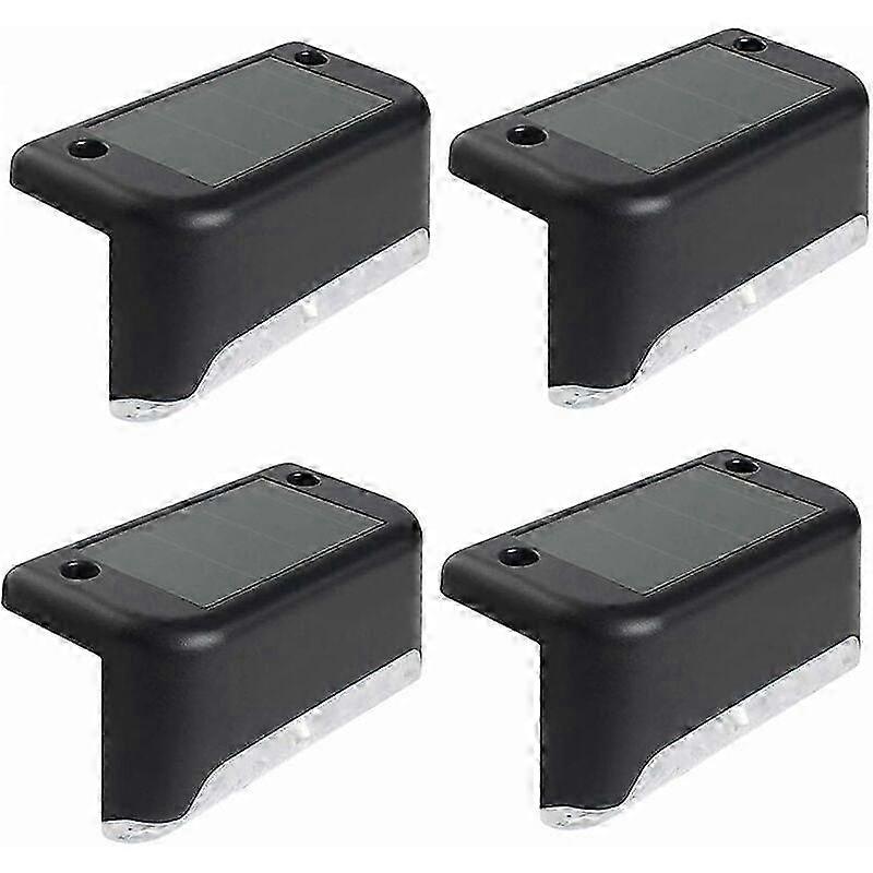 4 Pack Waterproof LED Solar Deck Lights for Outdoor Decks, Stairs, Gardens, Paths, and Fences