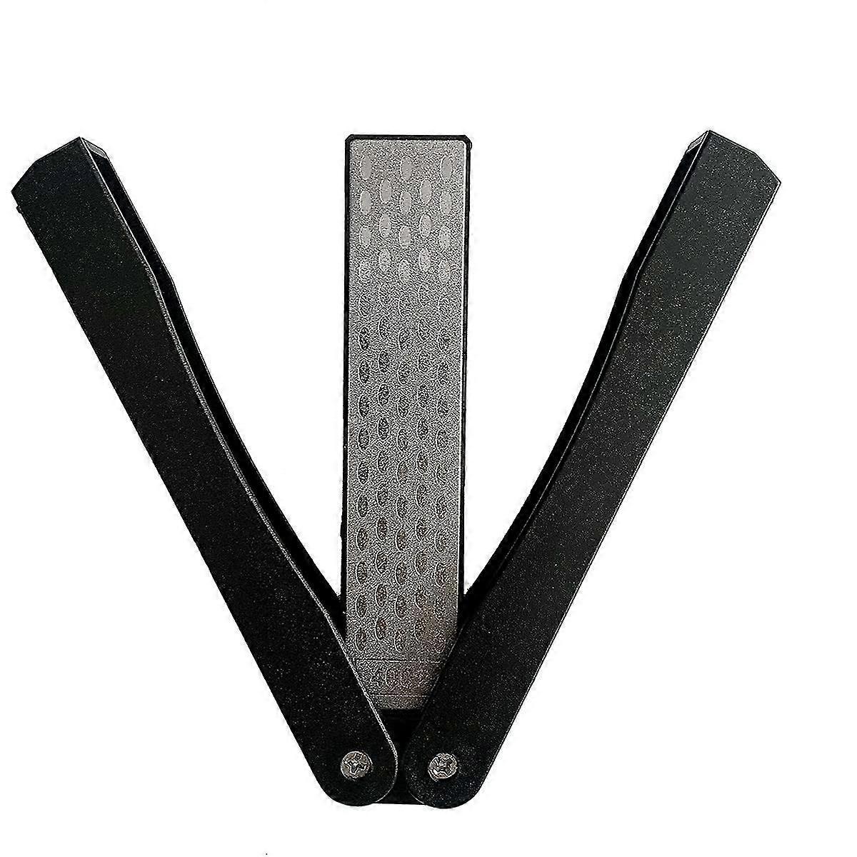 Diamond Sharpener, Double Sided Knife Sharpener, Diamond Sharpening Stone, 400/600 Grit Folding Pock