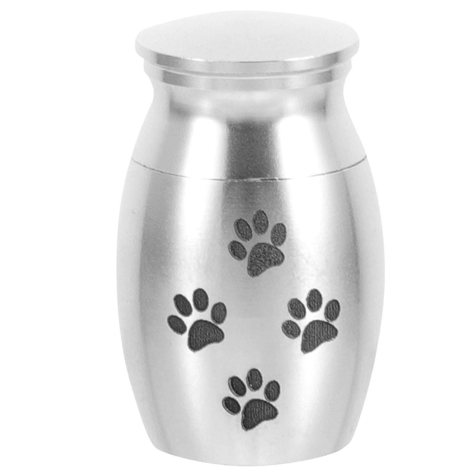 Alloy Pet Urn Pet Cremation Urn Dog Cat Ashes Funeral Keepsake Ashes Keepsake Jar