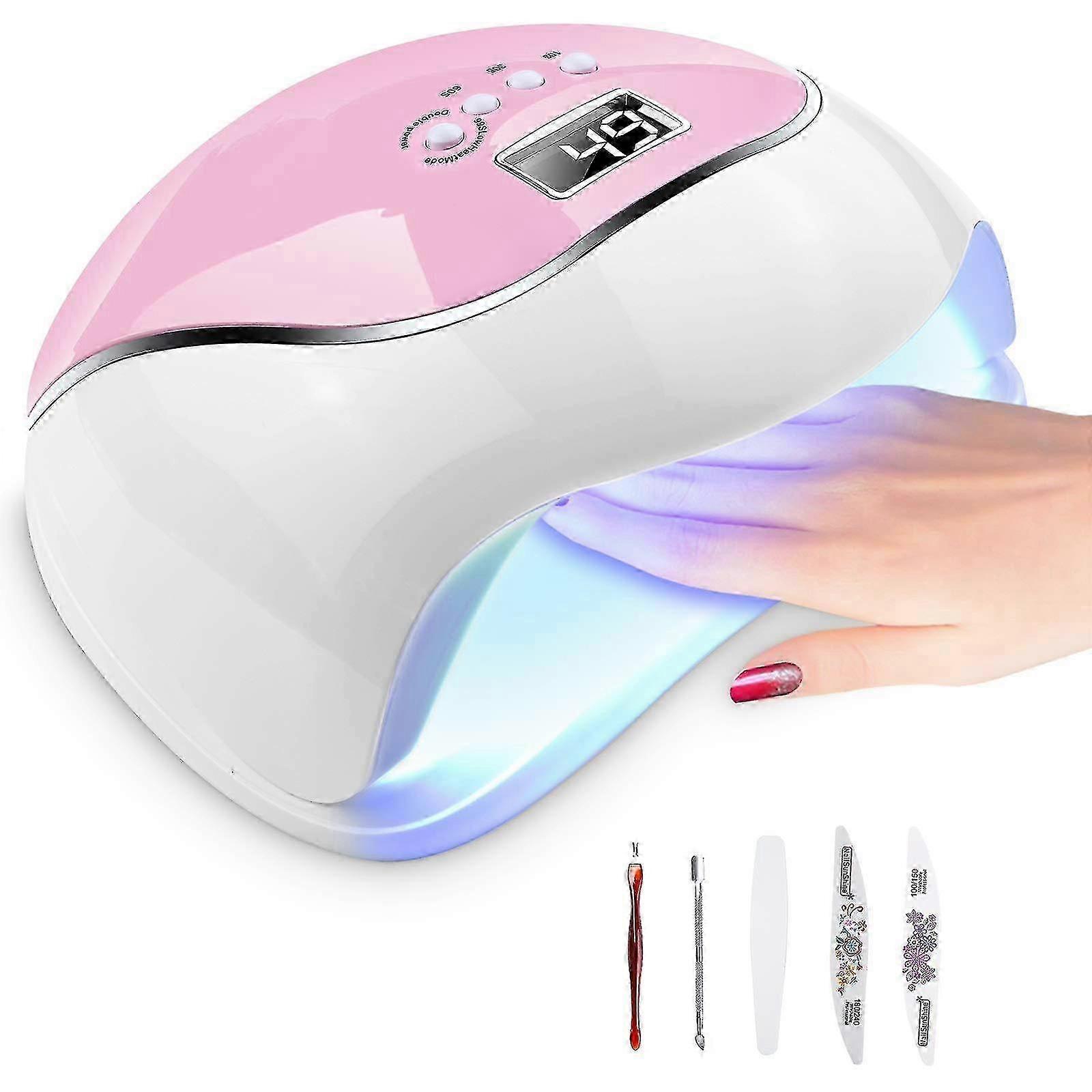 Nail Dryer Led/uv Light Portable Nail Dryer With Ir Sensor Lcd Display Detachable Magnetic Plate For All Gel Nails