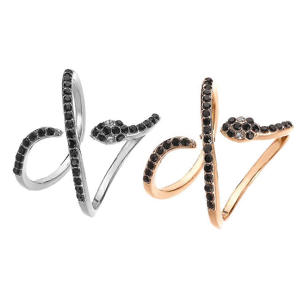 Elegant Opening Finger Ring for Decor with Copper Material and Assorted Colors Fits All Occasions