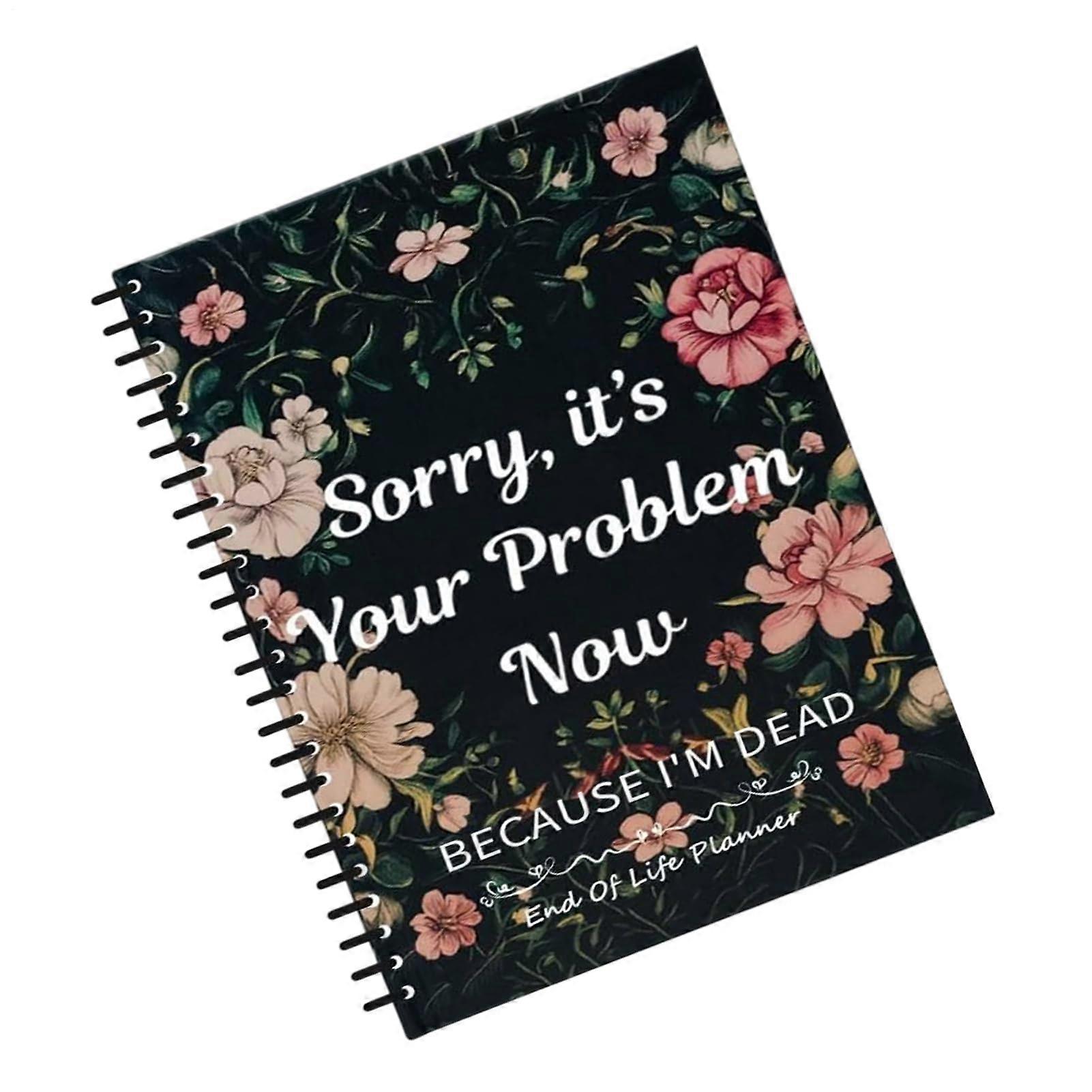 End of Life Planner  Guided Final Arrangements   Information Organizer  Spiral Bound