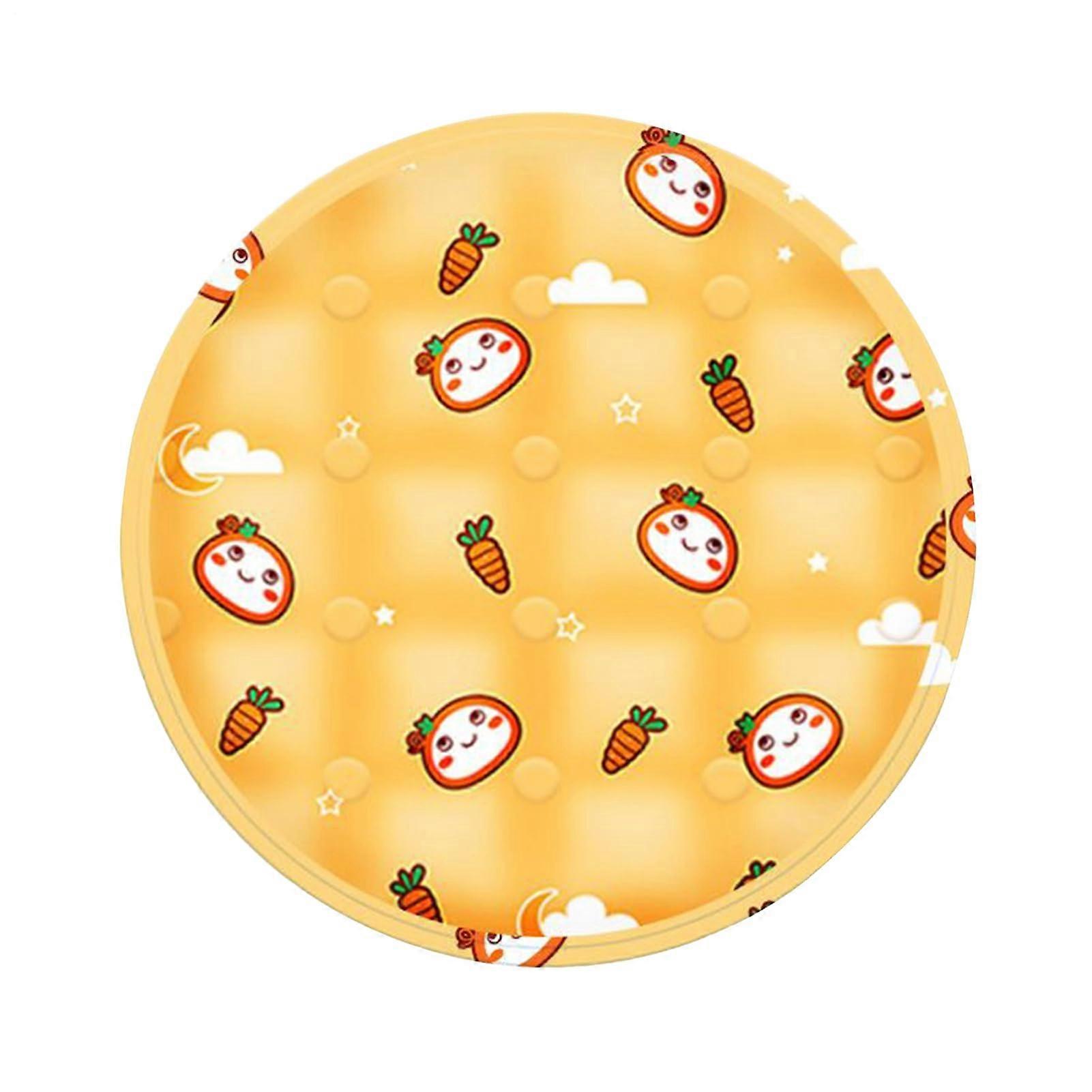 Pet Cooling Mat, Round Cat Bed, Portable Sleeping Cushion, Soft Breathable, 17.72x17.72 Inches, Lightweight for Kittens, Puppies
