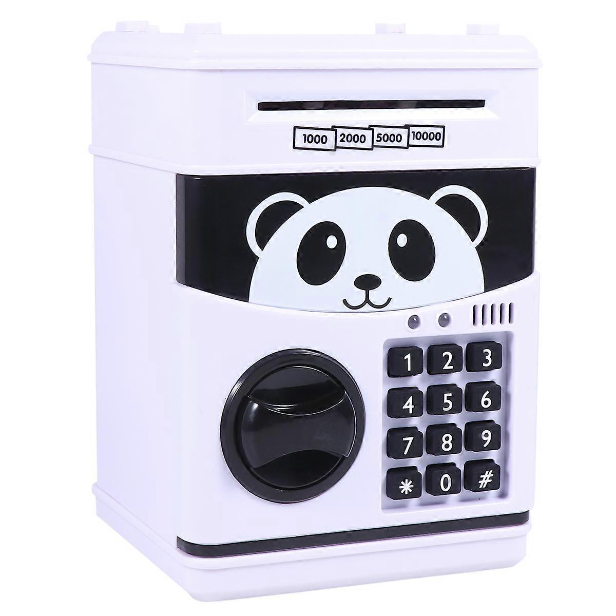 Password Saving Box Money Bank Toy for Storage with ABS Material Black Color Helps Kids Develop Saving Habit 1pc