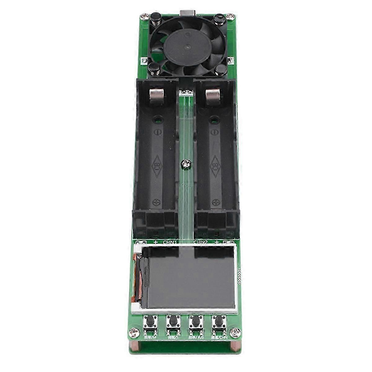 Two Channel Internal Resistance Tester 18650 Battery Capacity Type-C Power Supply Auto Charge and Di
