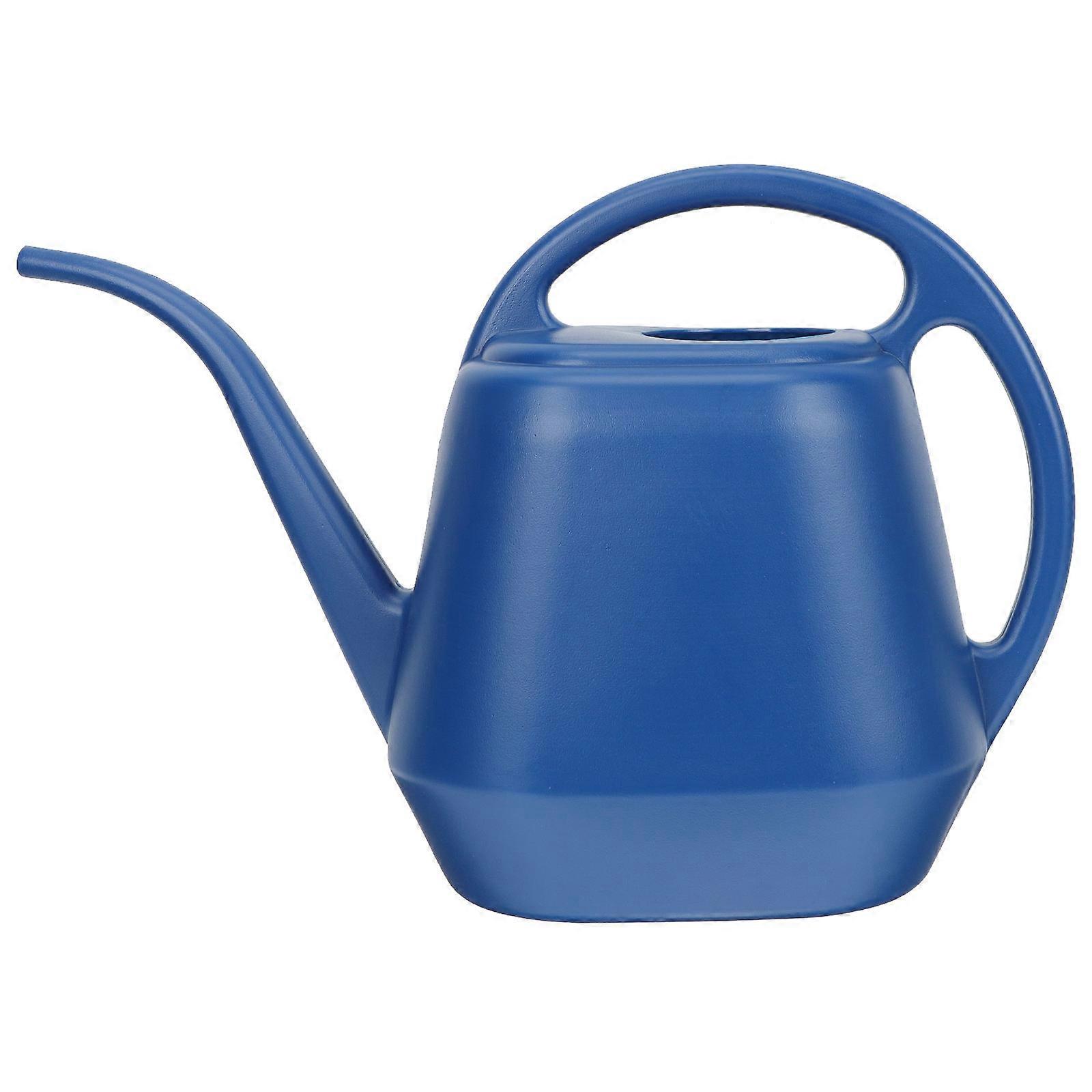 Blue Watering Can with Large Opening and Ergonomic Handle for Houseplants and Gardening Use 1 Piece