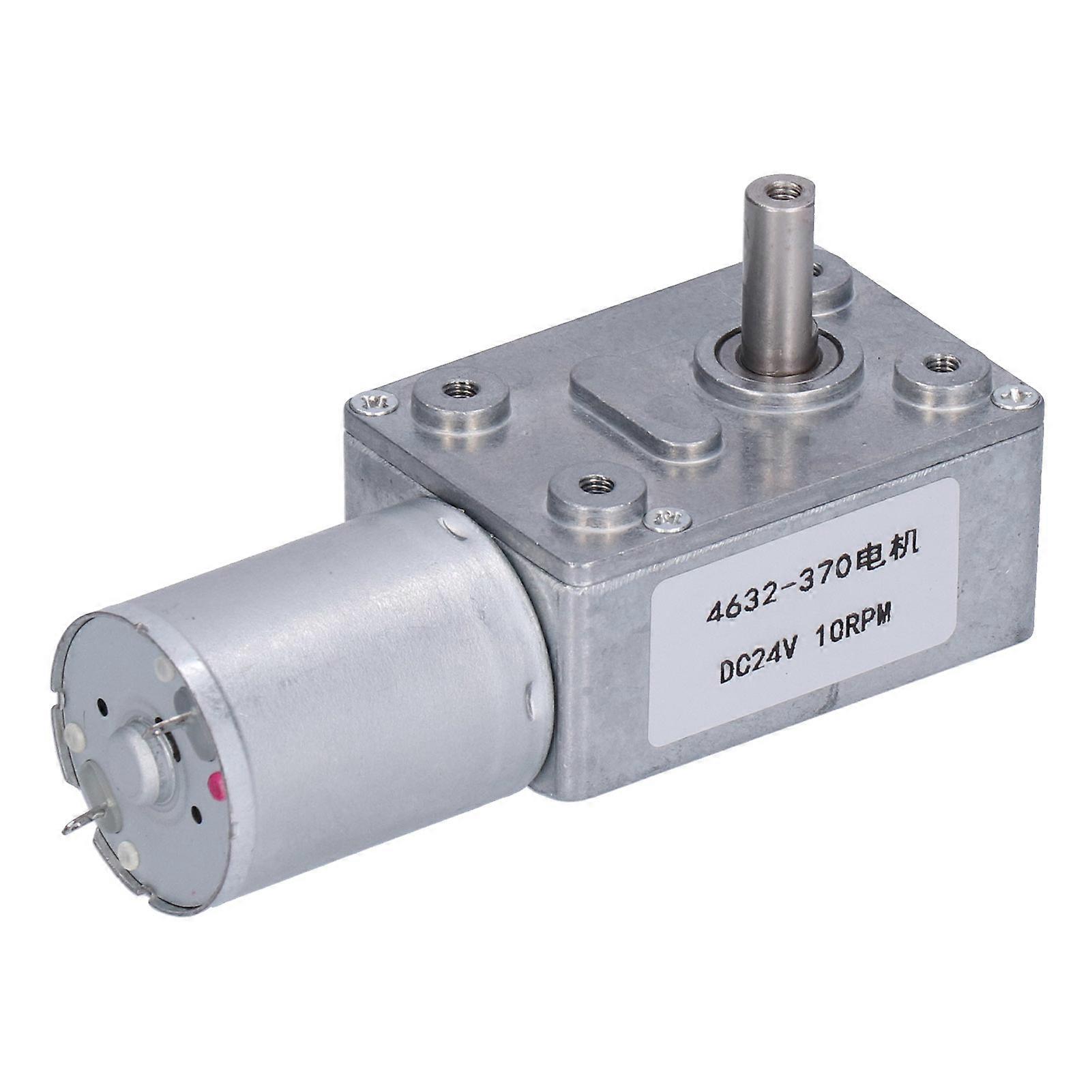 Turbine Worm Motor Turbo Geared Box Reduction Shaft Equipment 10RPM DC24V 4632‑370