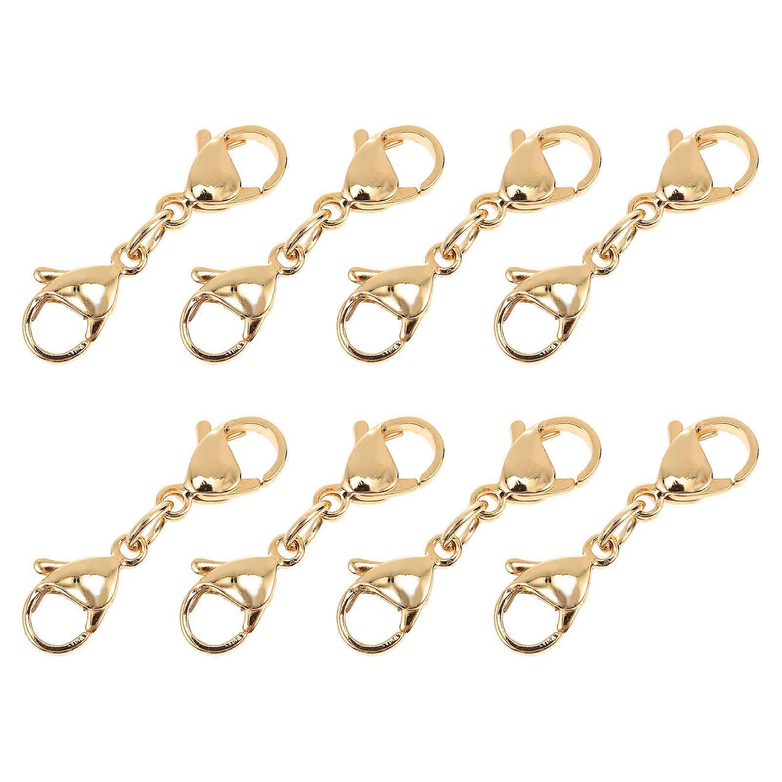 10pcs Versatile Lobster Clasps for DIY Jewelry Accessories Connecting Buckles