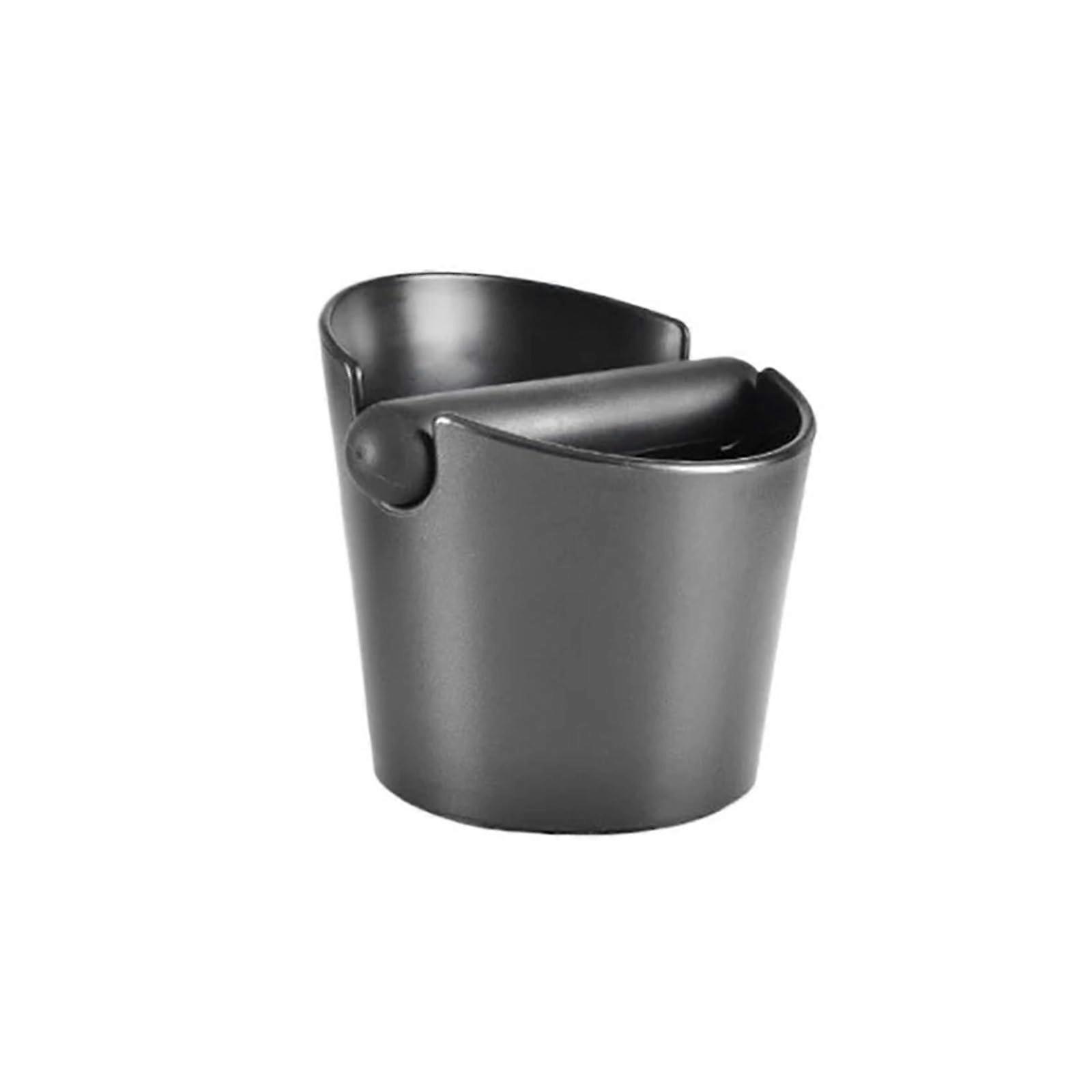 Shock-Absorbing Coffee Trash Bin, Compatible With Non-Slip Espresso Knock Box With Removable Grinder Bin, Black-B