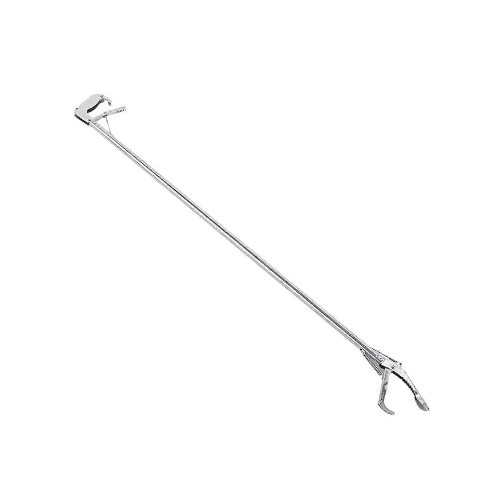 Reacher Tool Garbage Grabber Ergonomic Handle 75cm Silver Multi Purpose Reach Extend Tool