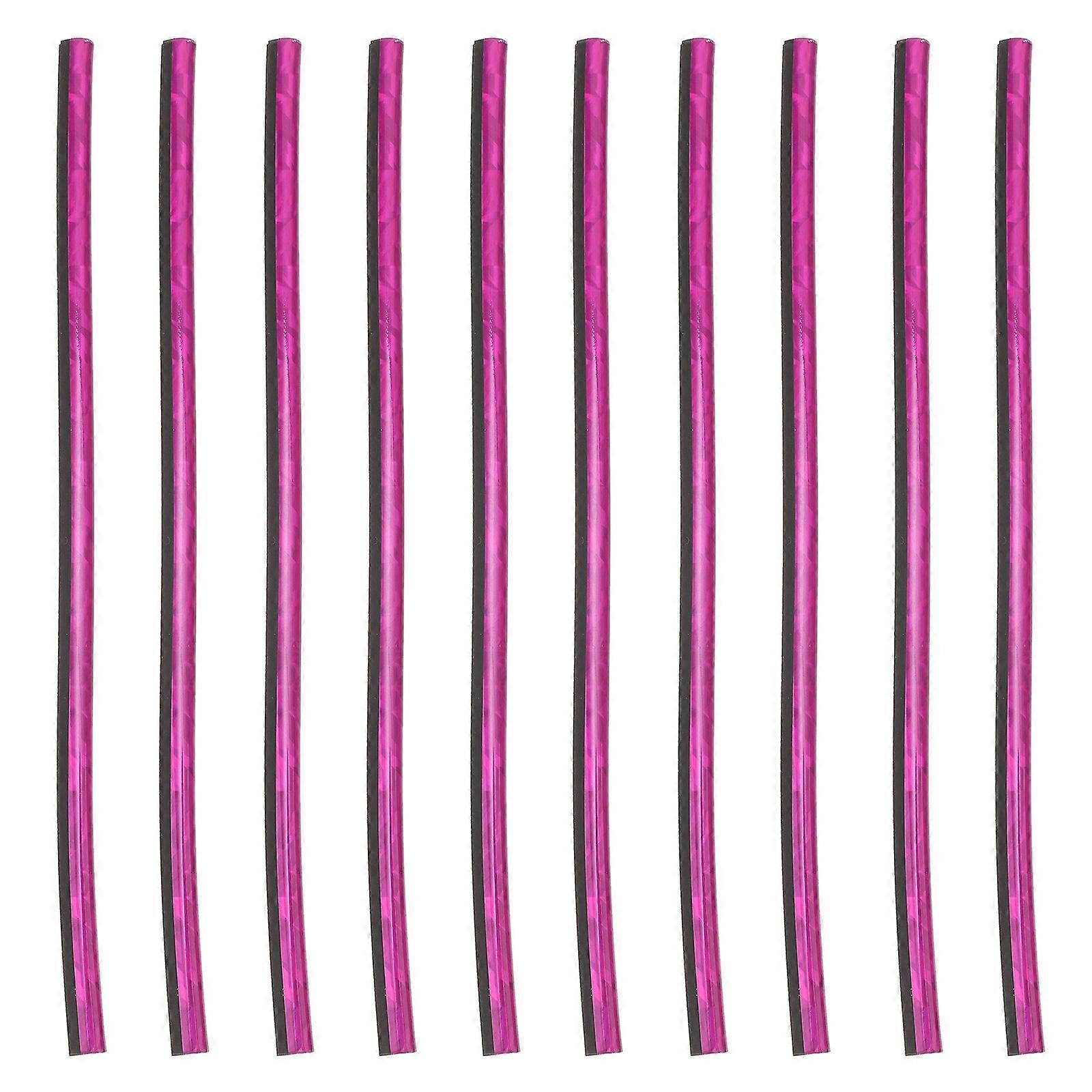 Decorative Strips 10Pcs U Shape Moulding Trim Synthetic Material Rosy Color Designed For Car Air Conditioning Outlet