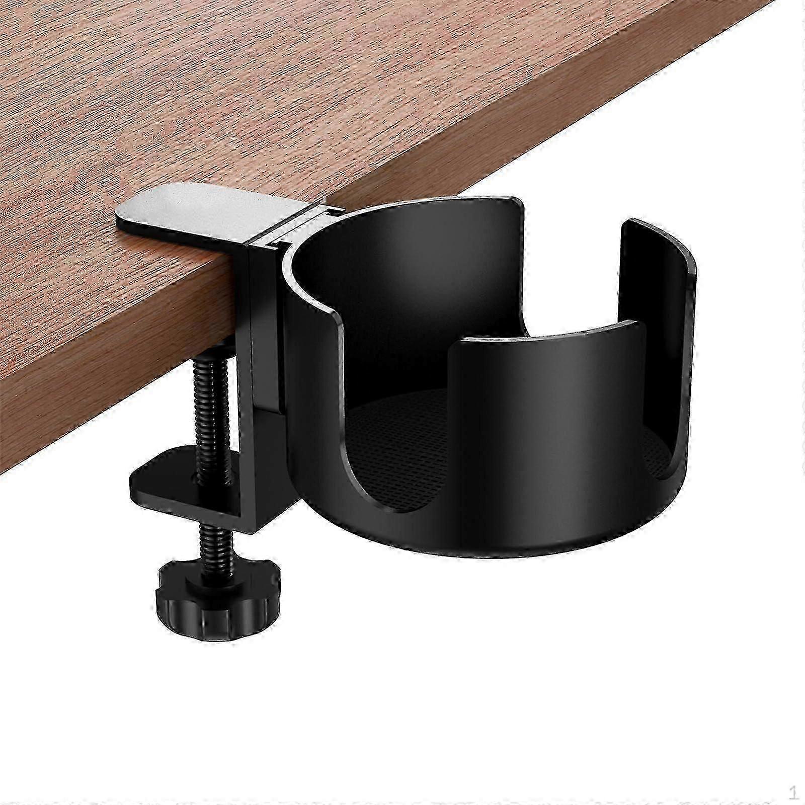 Desk Cup Holder Clip on Table Easily Install Anti Spill Practical Desktop Organizer
