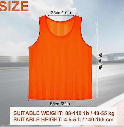 6pcs サッカーペニー: 大人用メッシュトレーニングベスト - サッカーバスケットボール場チーム練習用の通気性スポーツピニー
