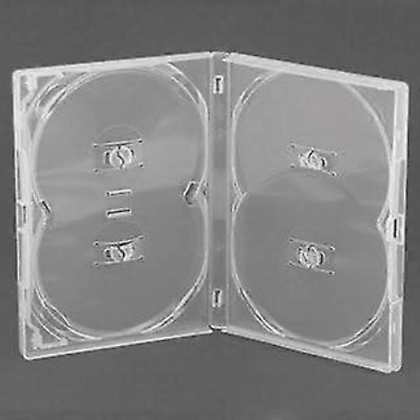 AMARAY DVD case, transparent multibox for 4 discs