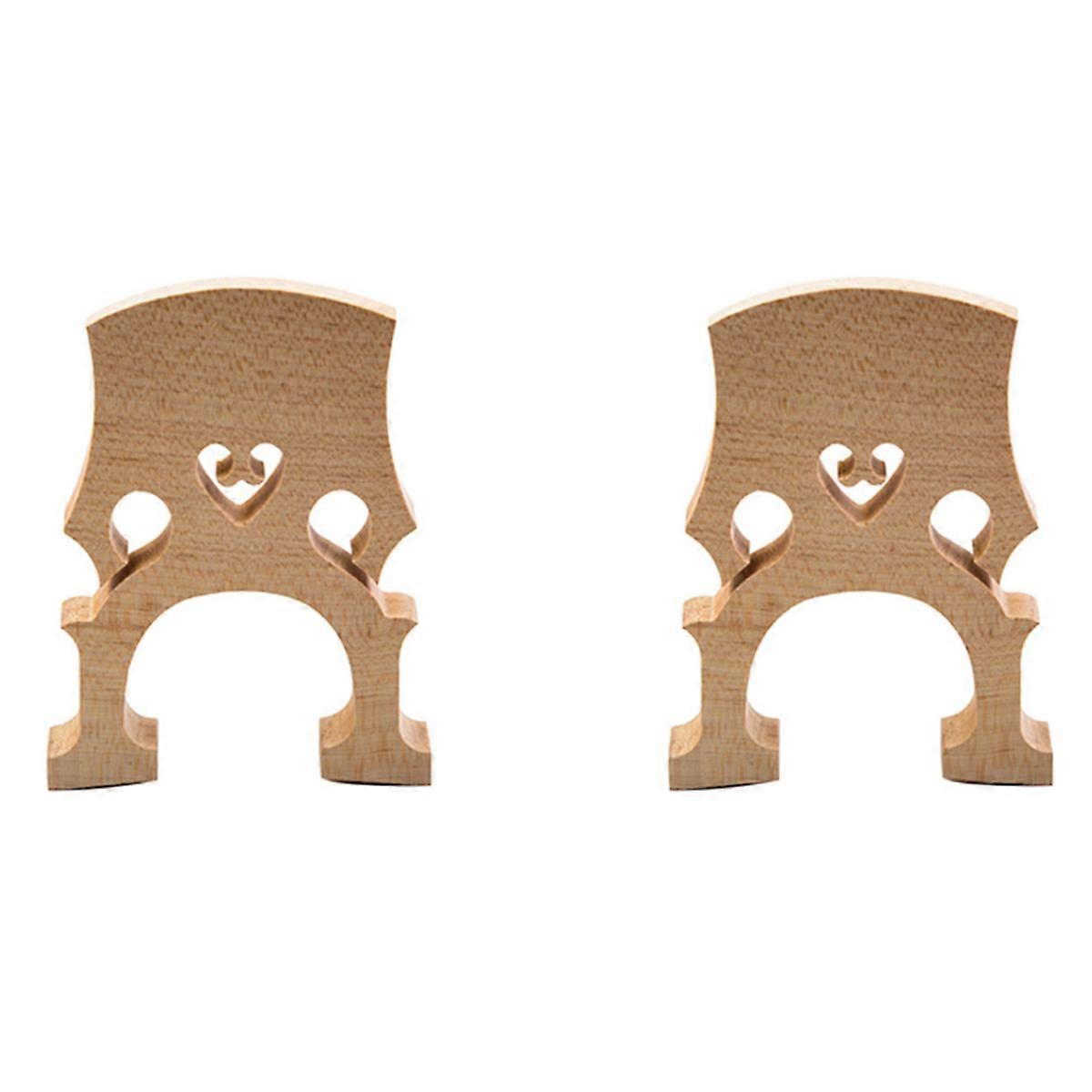 2X 3/4 Regulated Double Bass Bridge Contrabass Bridge Upright Bass Bridge