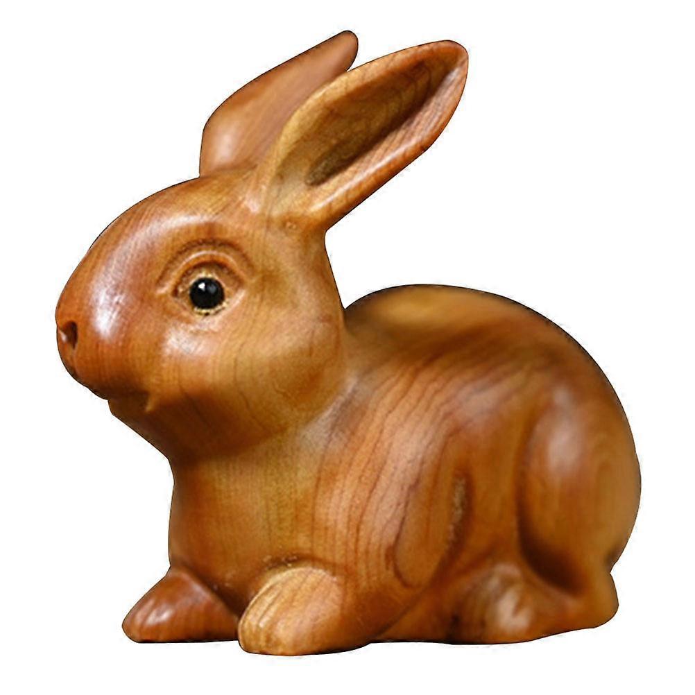 Miniature Wood Rabbit, Unique Office Decor, Material