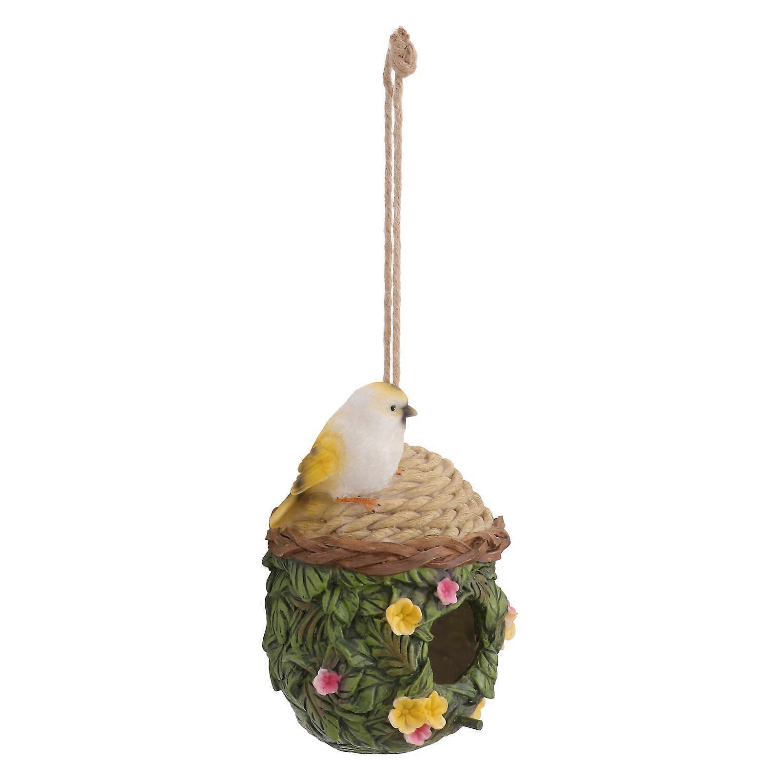 Assorted Color Resin Hanging Bird Nest for Outdoor Use Provides Safe Hideaway and Warm Shelter